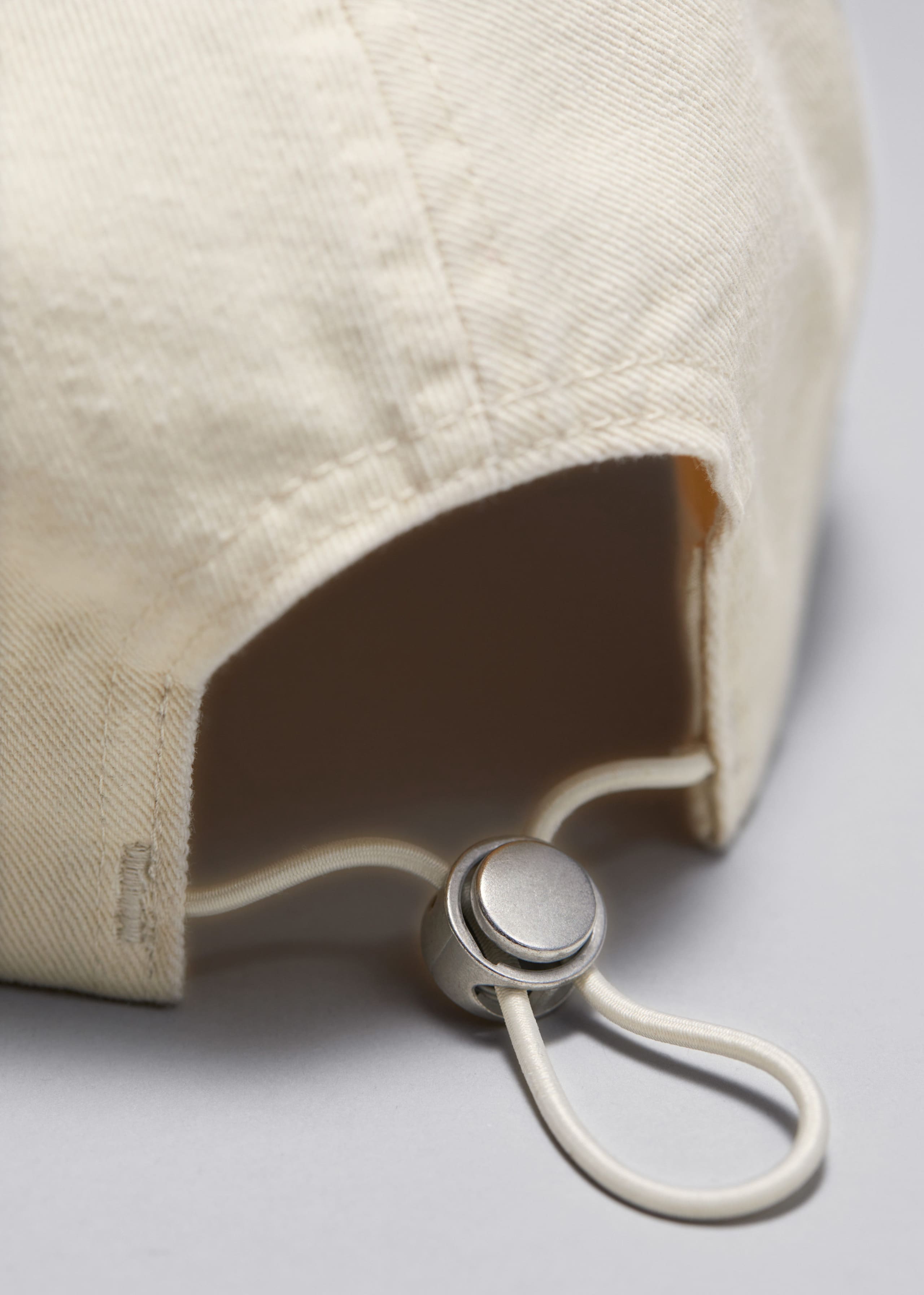 Bleached Denim Baseball Cap - {{variantName}} - Descriptive Detail
