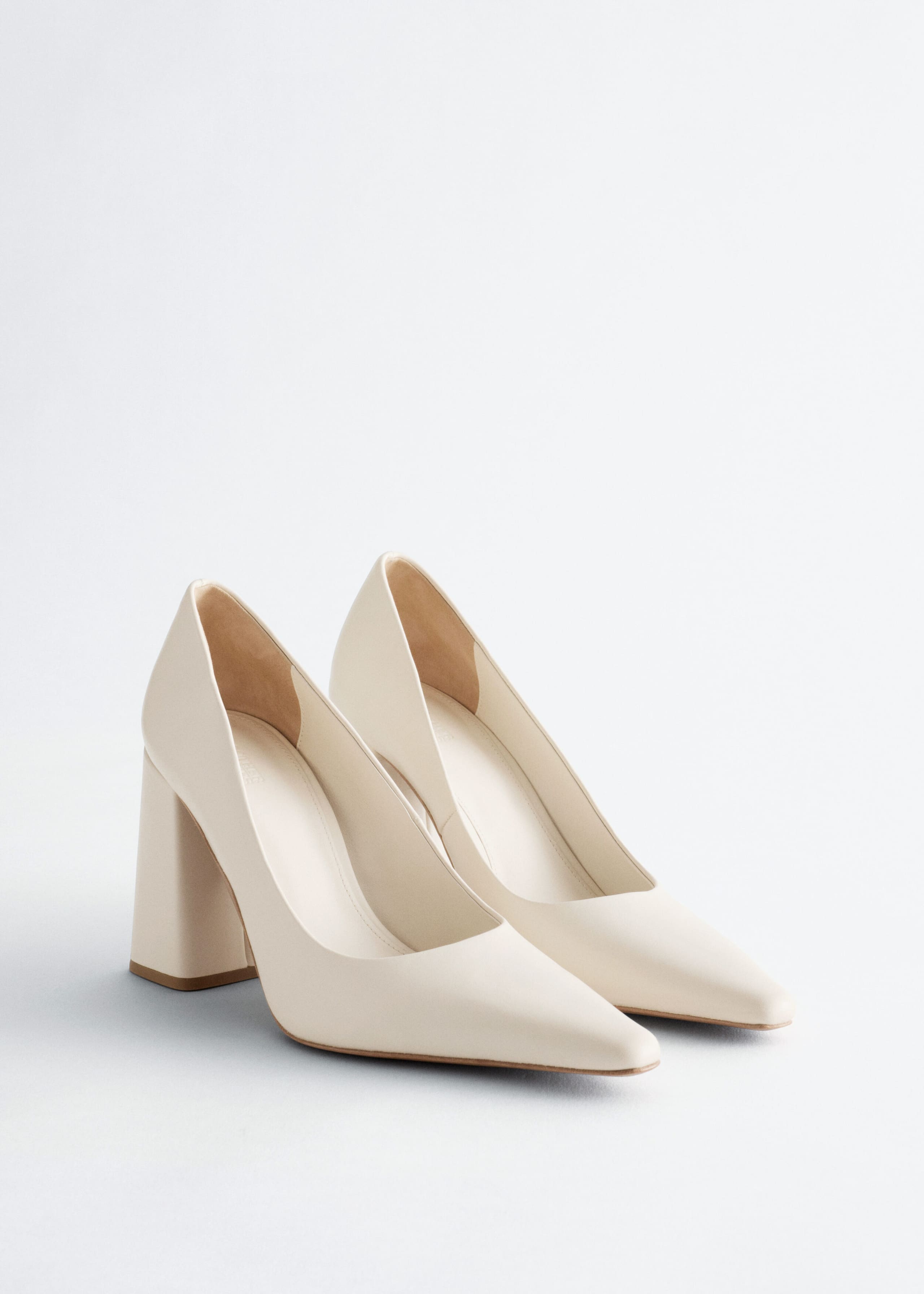 Suède pumps met blokhak - Kakigroen - Stilleven