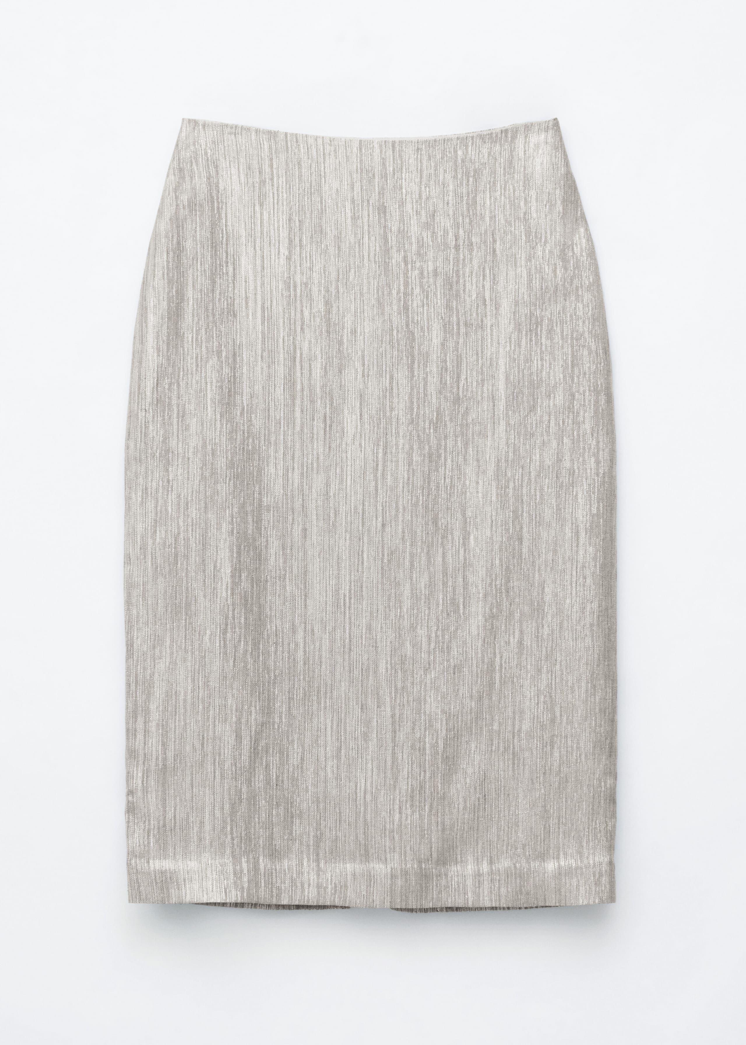 Dobby Column Skirt - Silver - Still Life