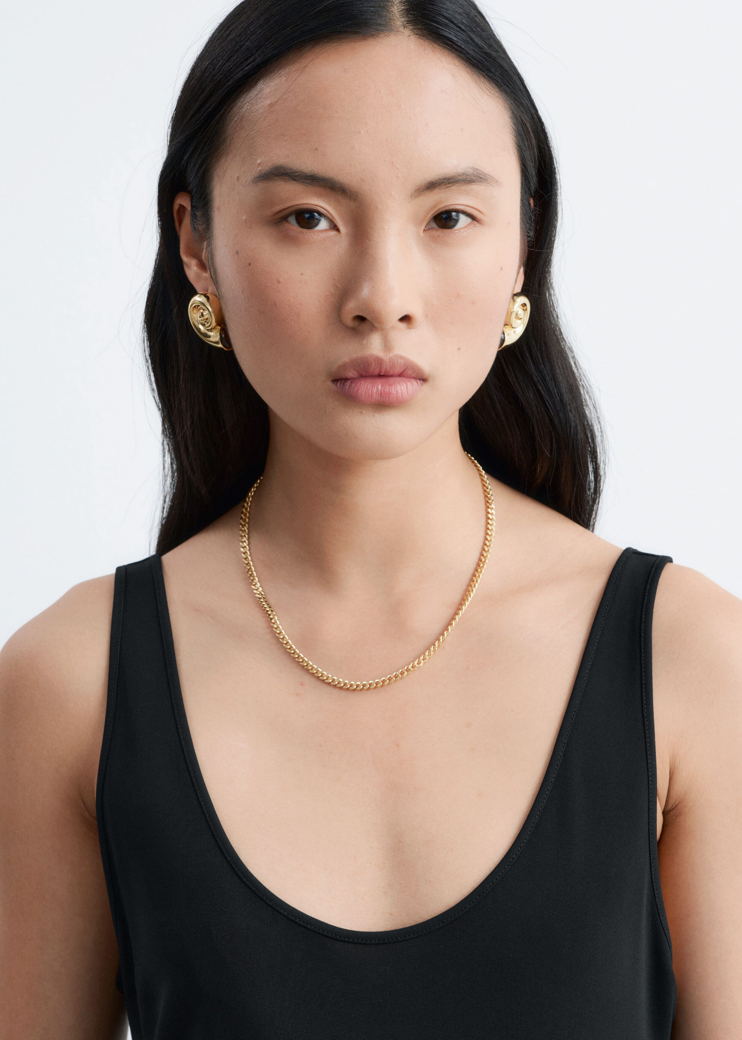 Tie-Hem Mini Dress - Black - Lookbook