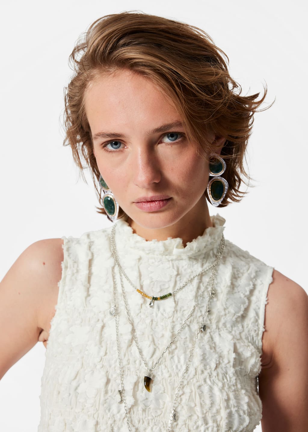 Smock Mini Dress - Floral Pattern - Lookbook