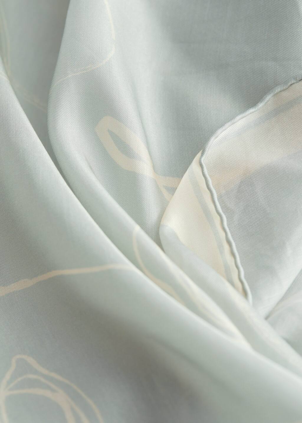Printed Silk Blend Scarf - {{variantName}} - Descrizione dettagliata