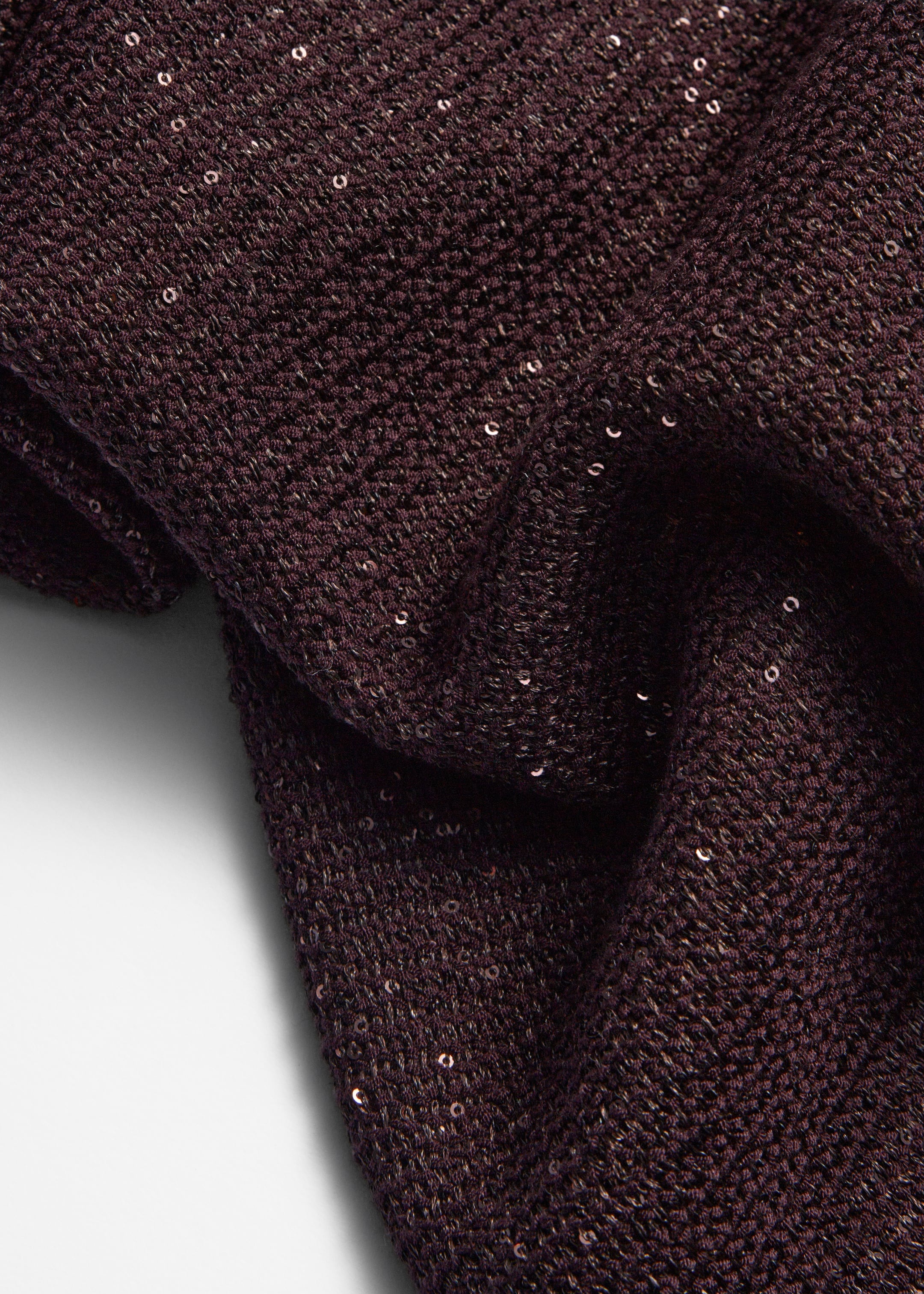 View larger image: Glitter Knitted Flared Trousers - Burgundy Glitter - Ladies | H&M GB 2