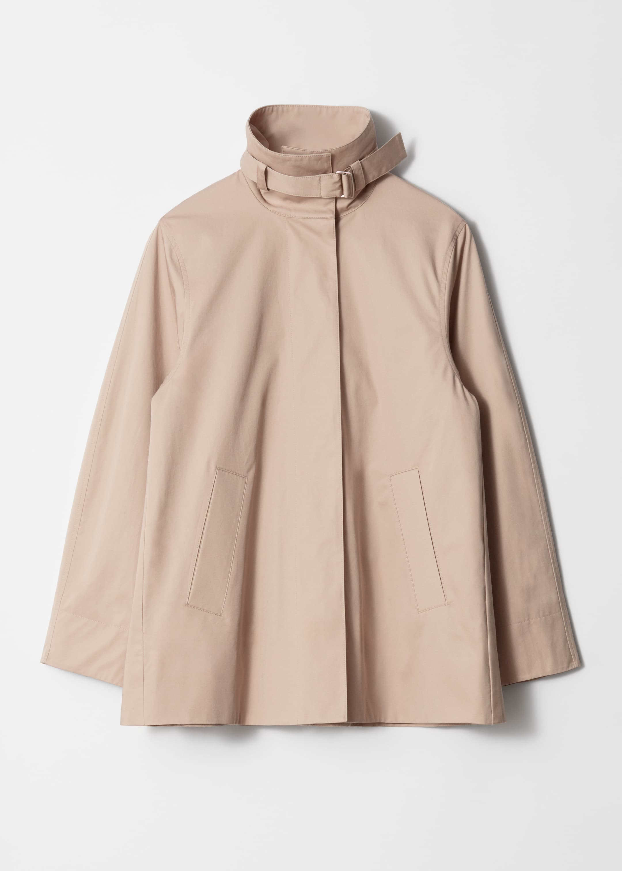 Visualizza immagine più grande: Giacca a trapezio con collo alto - Beige - DONNA | H&M IT 6
