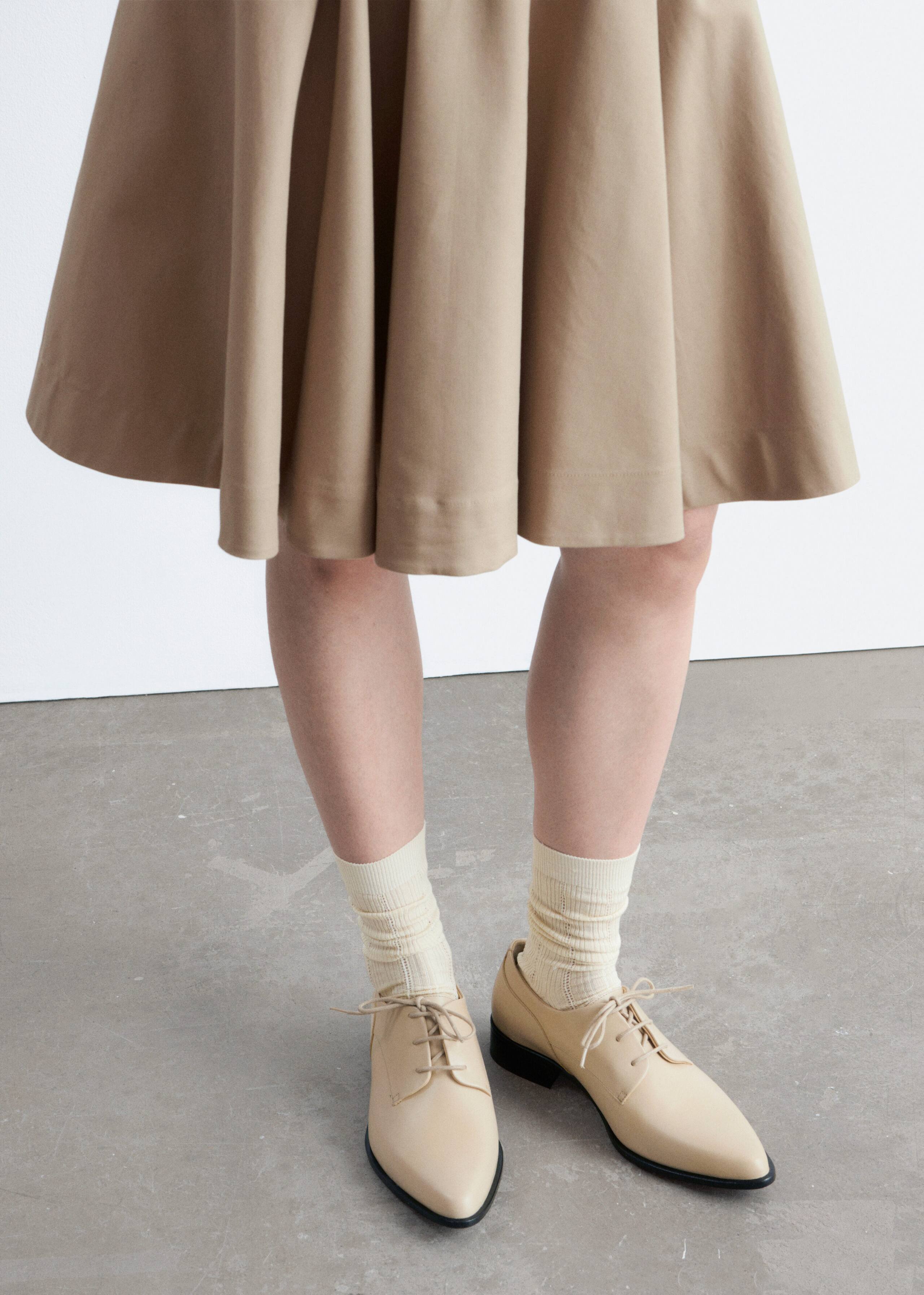 Skórzane półbuty – Czarny – Lookbook