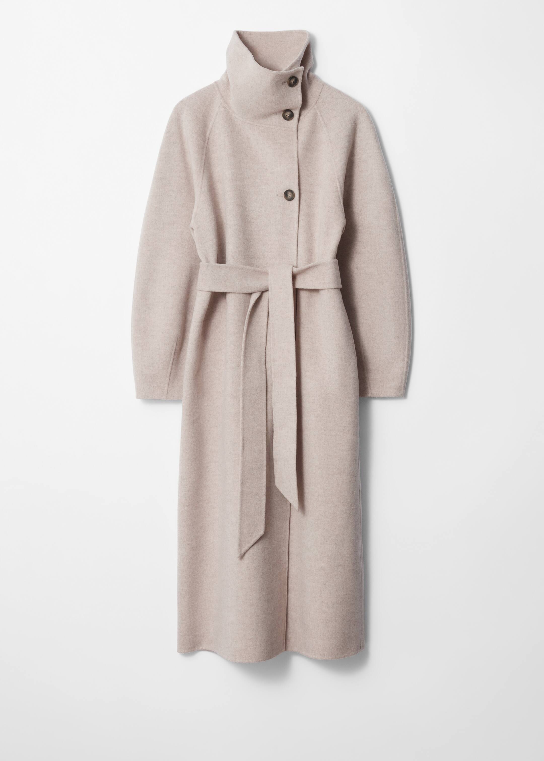 Grotere afbeelding bekijken: Wollen jas met trechterkraag - Beige - DAMES | H&M NL 9