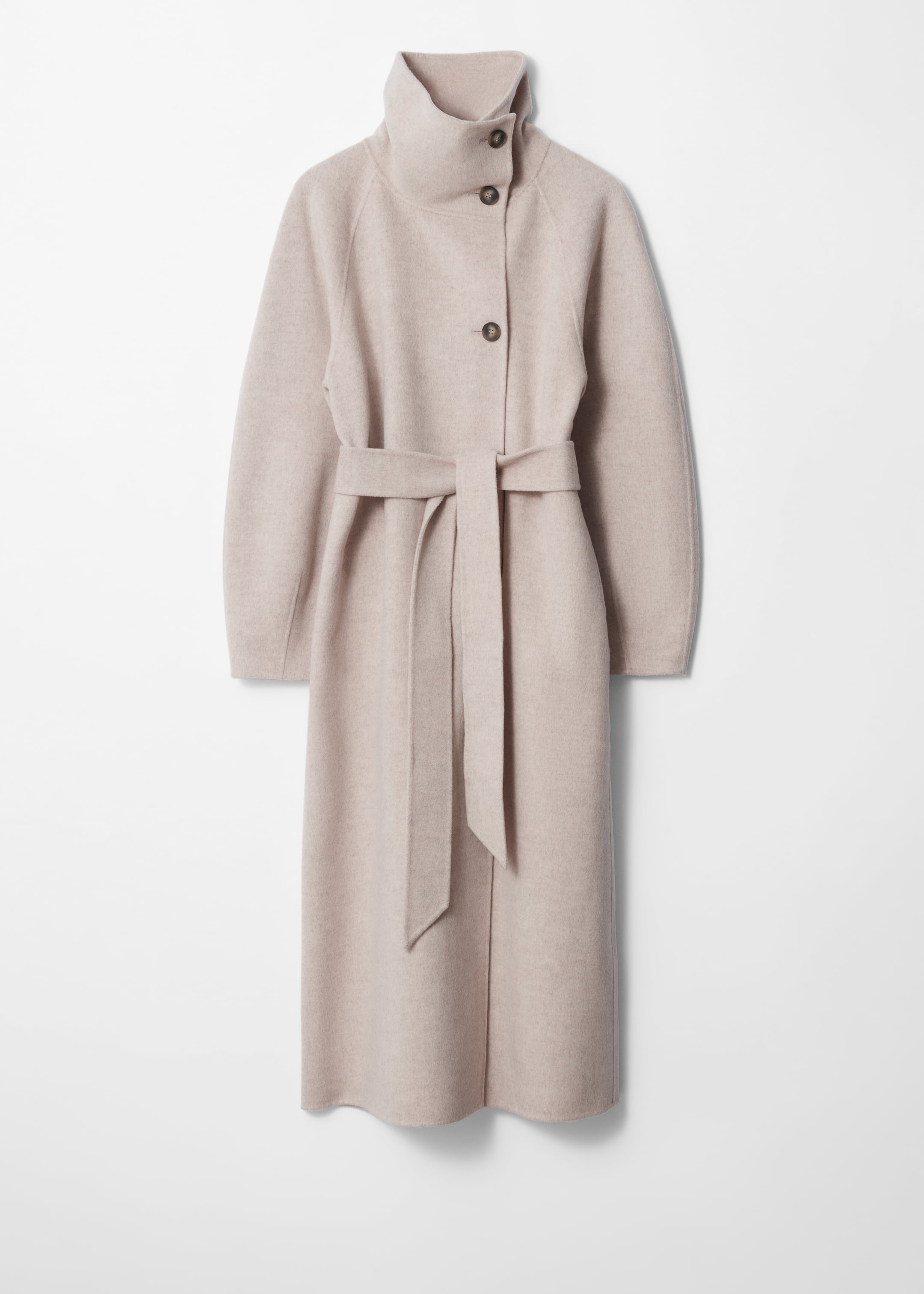 Grösseres Bild ansehen: Wollmantel mit Tunnelkragen - Beige - DAMEN | H&M CH 2