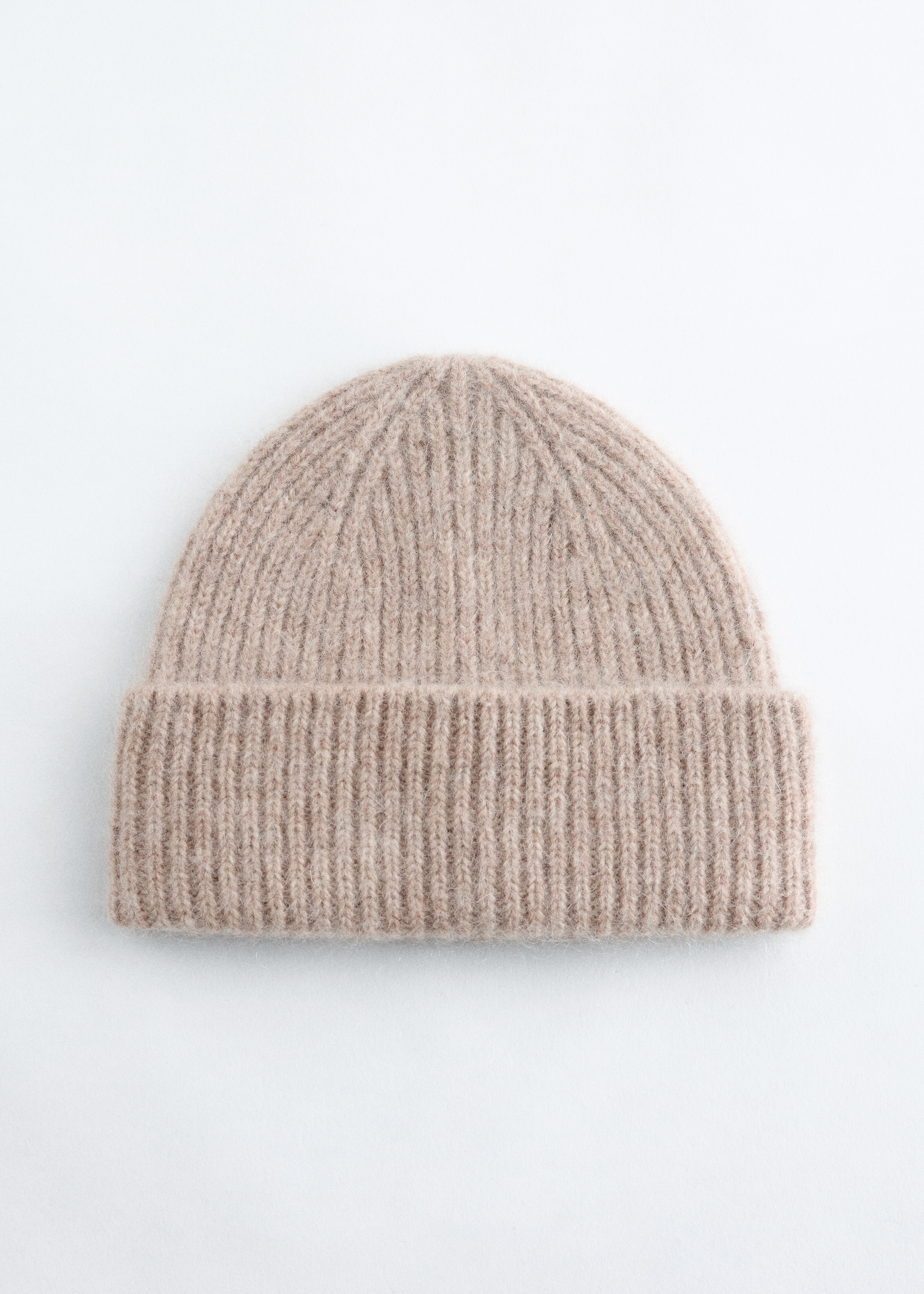 Bonnet en laine mélangée - Beige/Bleu poudré/Gris chiné/Rouge/Rayures bordeaux et bleues/Rose/Noir/Marron