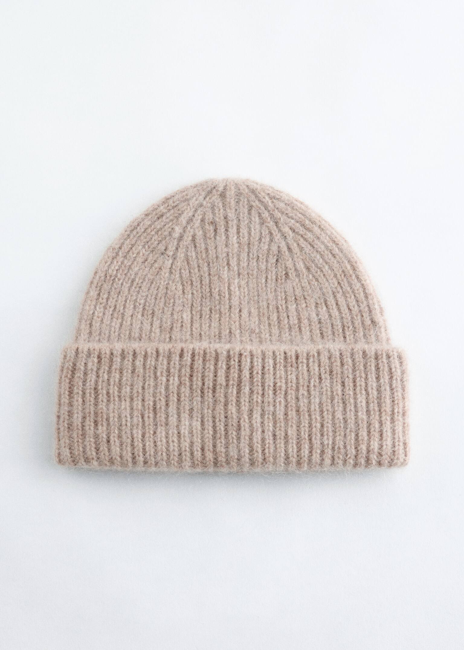 Wool Blend Beanie - Bege/Azul sujo/Mogno/Cor-de-rosa