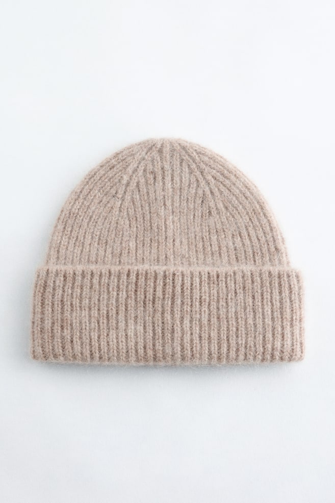 Wool Blend Beanie - Bege/Bege/Vermelho/Azul/Castanho/Azul/Cor de vinho - 1