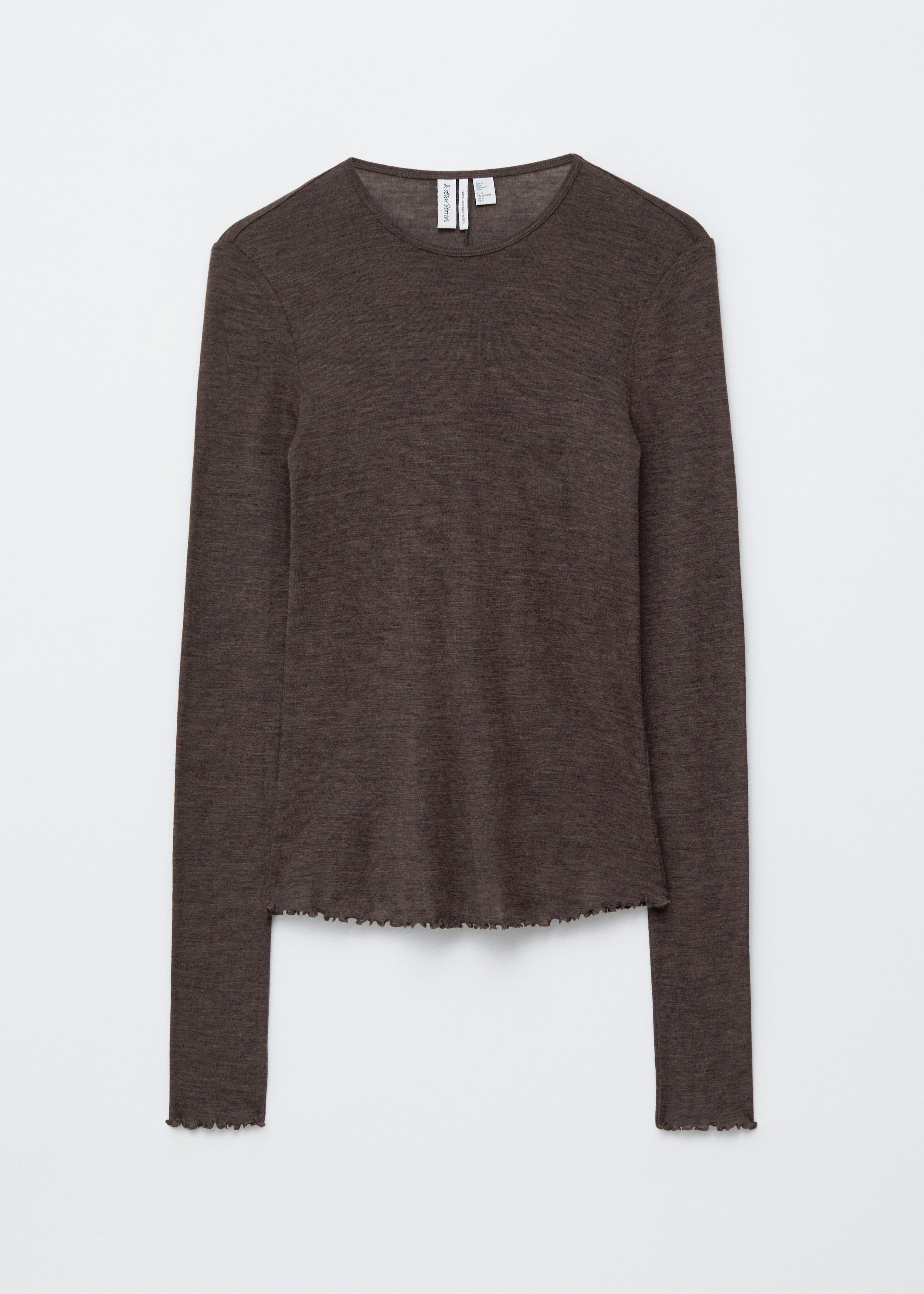 Long-Sleeve Wool Top