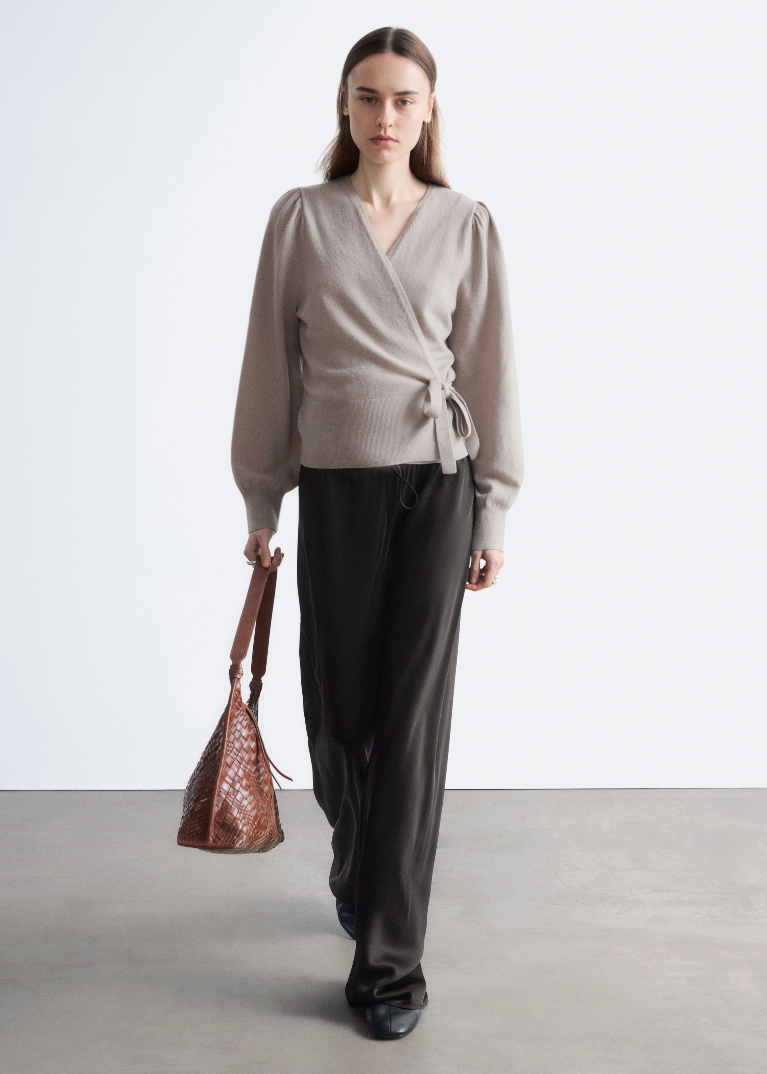 Image of Merino Wool Wrap Cardigan