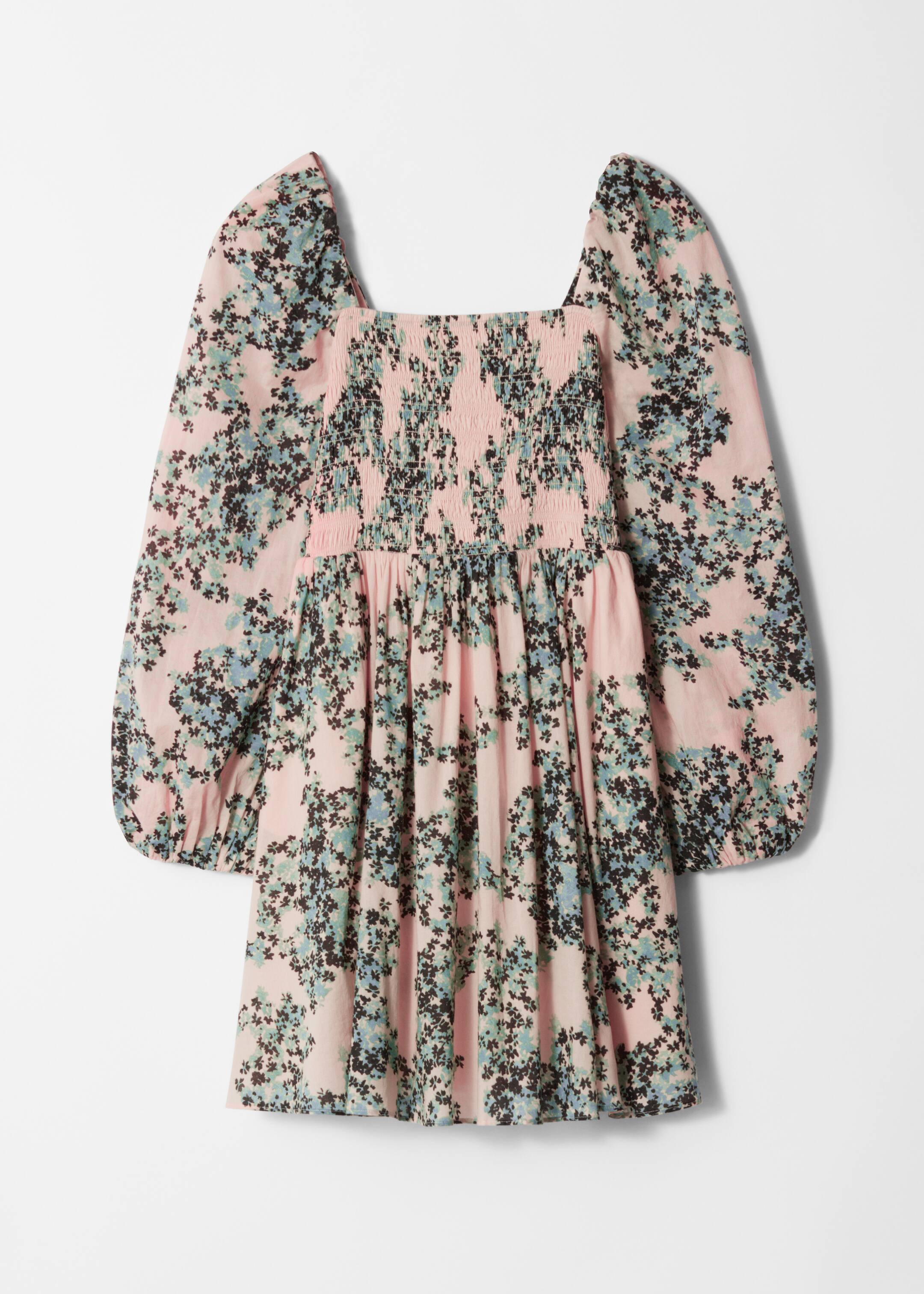 Agrandir l'image: Robe courte babydoll - Motif floral pêche/vert - FEMME | H&M FR 5