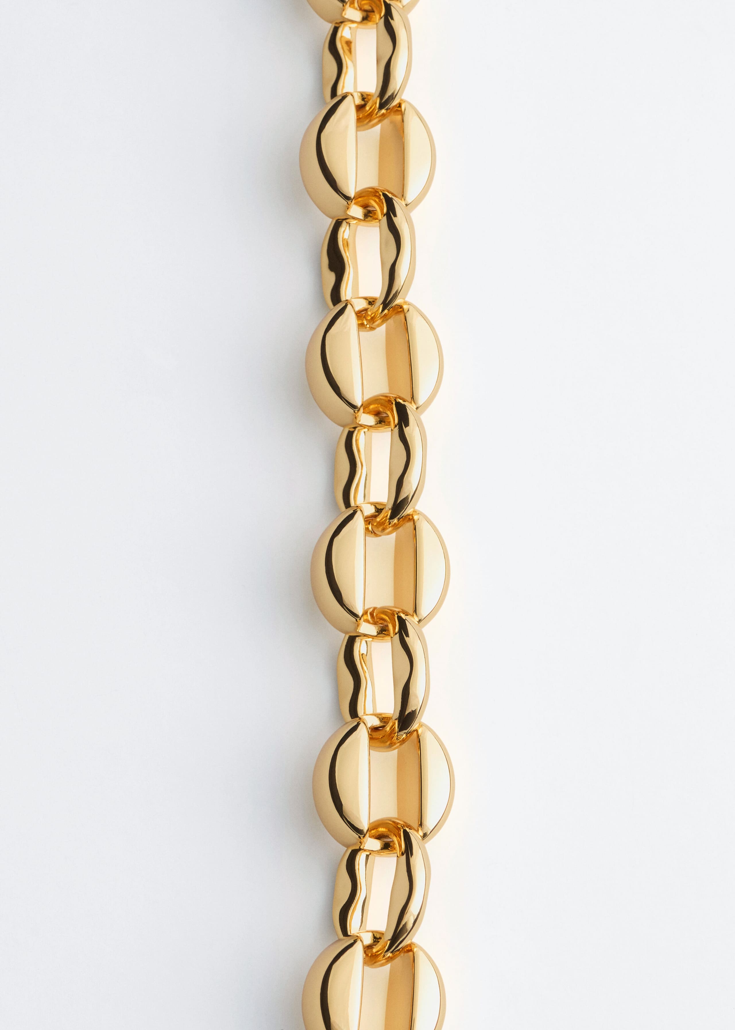 Polished Link Necklace - {{variantName}} - Descriptive Detail