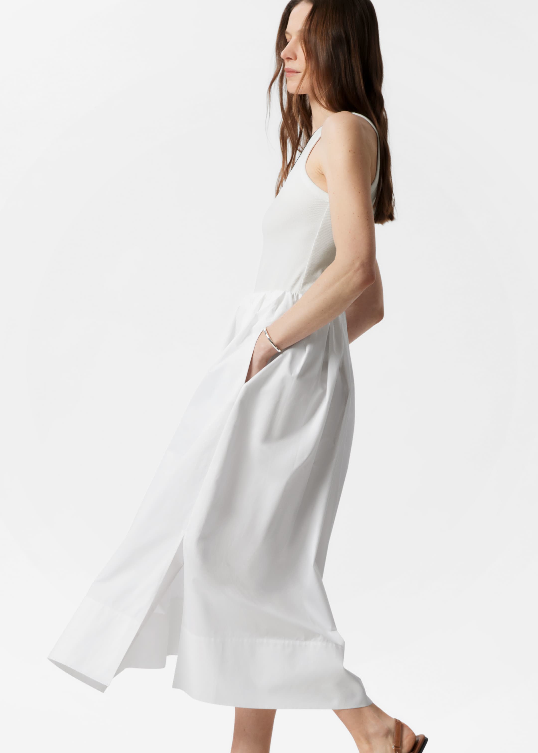 Visualizza immagine più grande: Gonna midi a trapezio - Bianco - DONNA | H&M IT 5