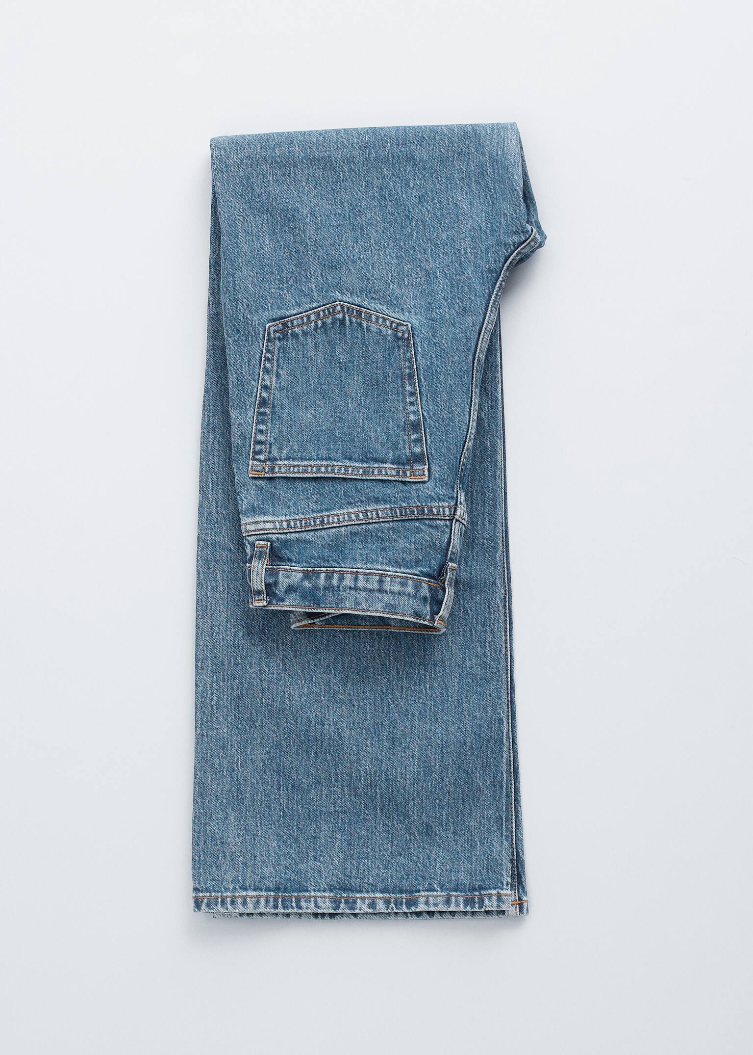 Jeans med vide ben - Mellomblå vask/Blå/Mørkeblå/Mørkerød/Medium blå/Svart/Lyseblå/Mørk brun/Grå - 8