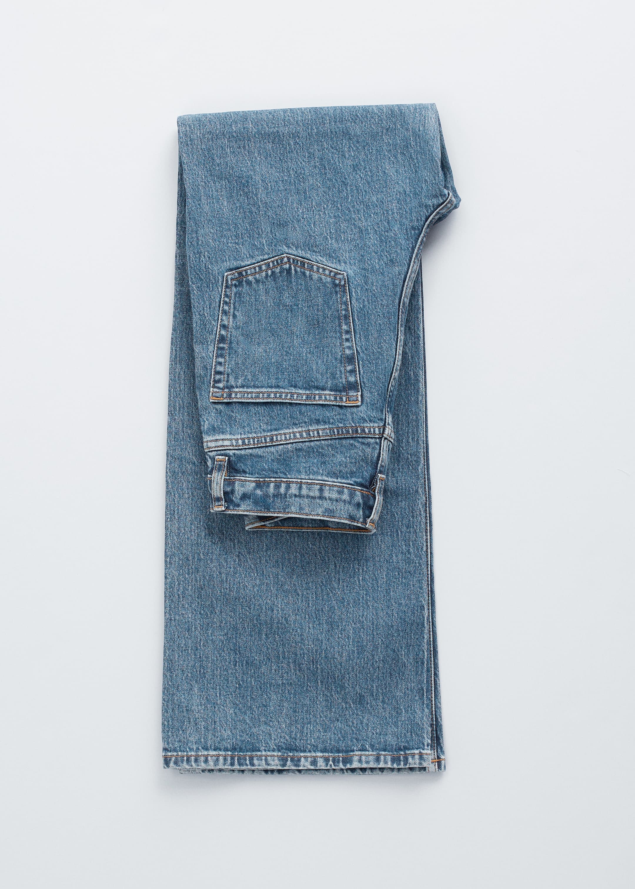 Ingrandisci l'immagine: Wide-Leg Jeans - Mid Blue Wash - DONNA | H&M CH 7