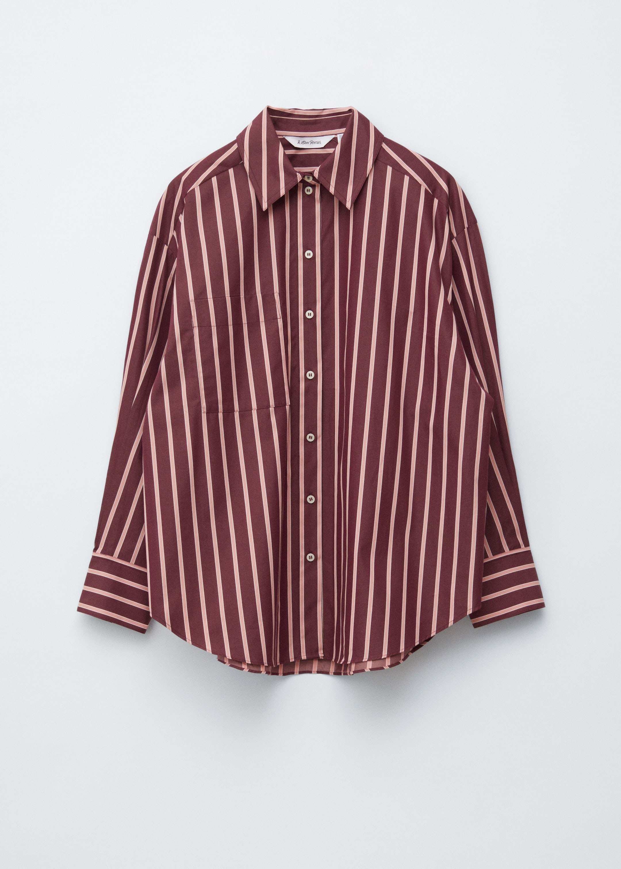 Zobrazit větší obrázek: Oversized Shirt - Tmavě červená/růžová - ŽENY | H&M CZ 6
