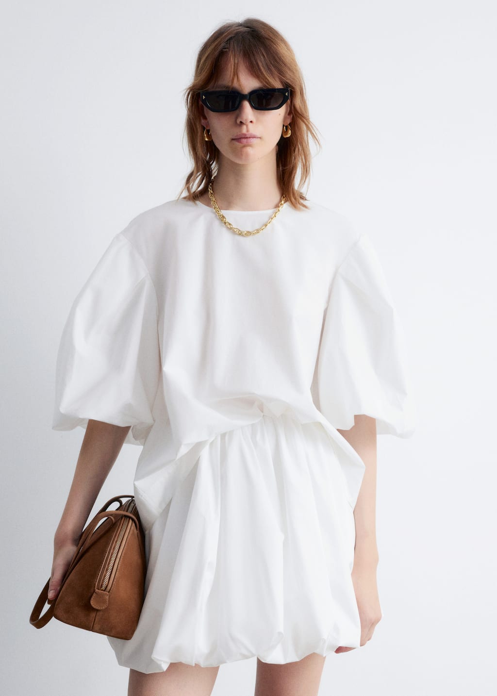 Image of Blusa con voluminose maniche a sbuffo