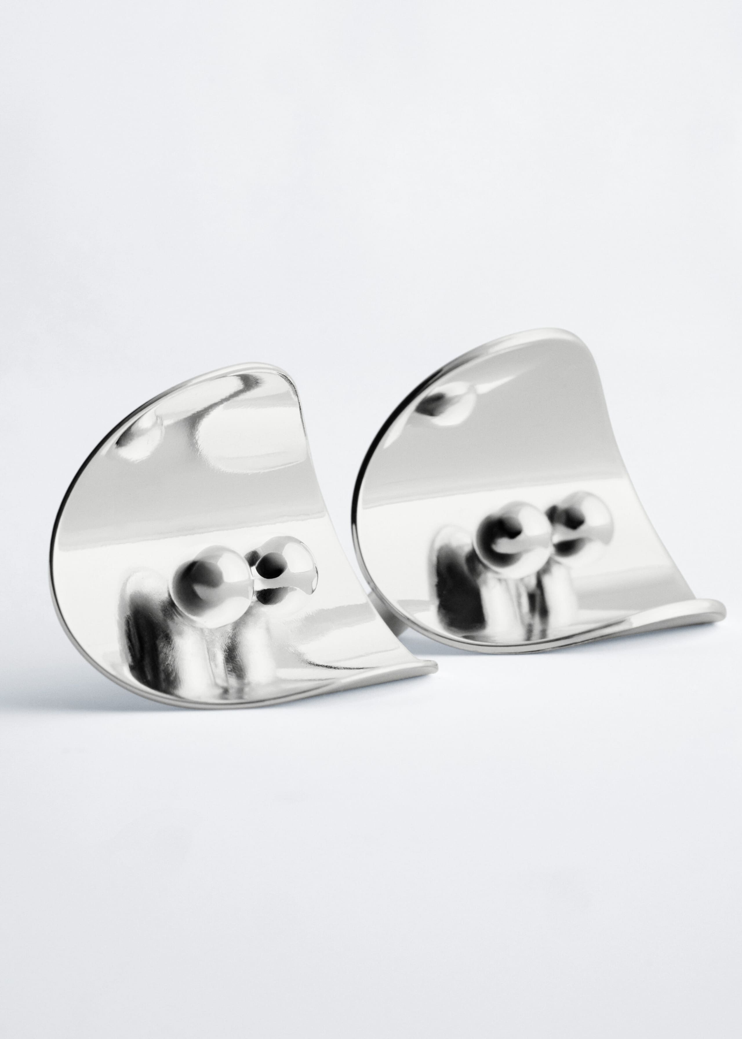 Sculptural Panel Earrings - {{variantName}} - Descriptive Detail