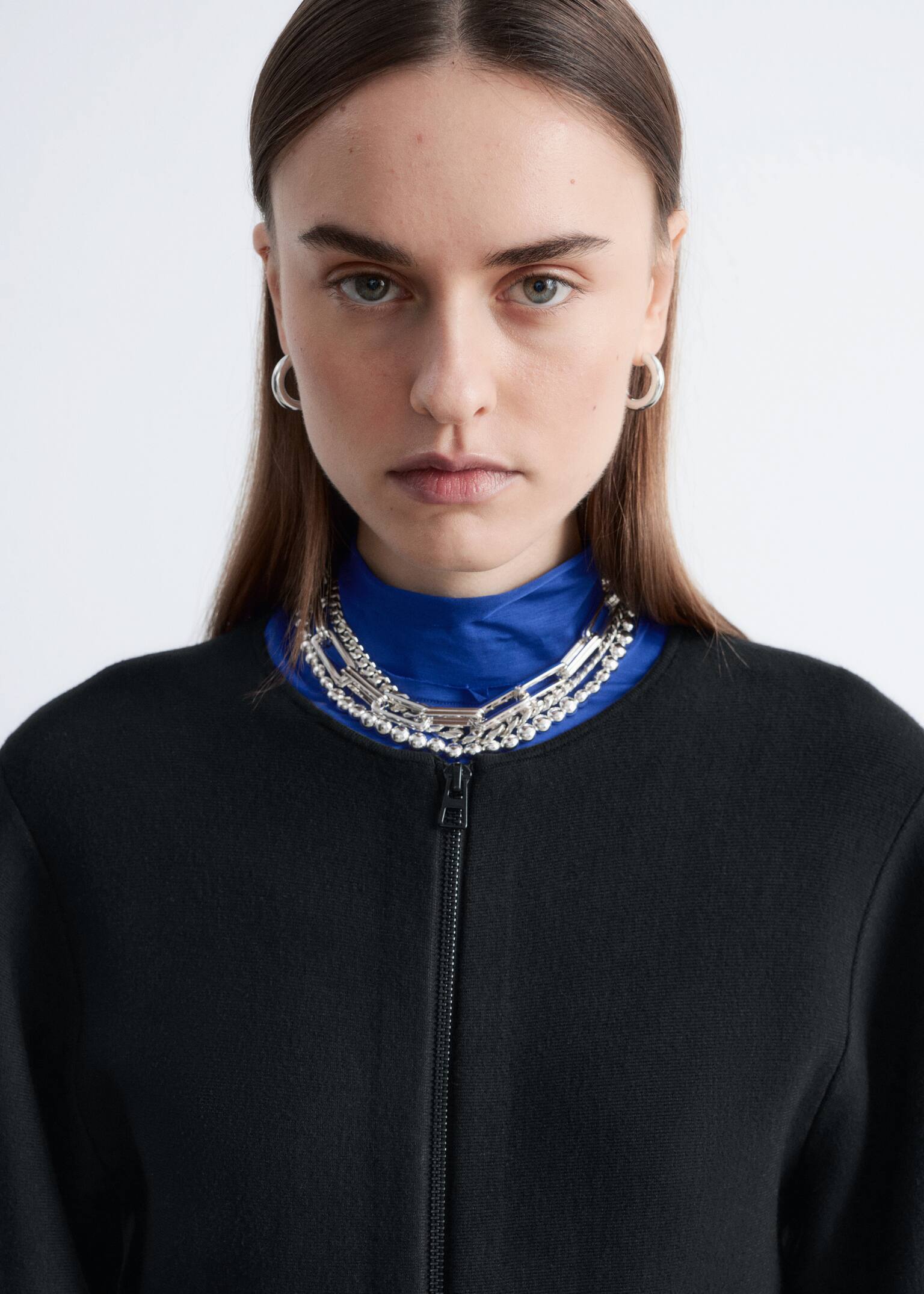 שמלת מיני סרוגה עם שרוול-פיסולי - שחור - 3