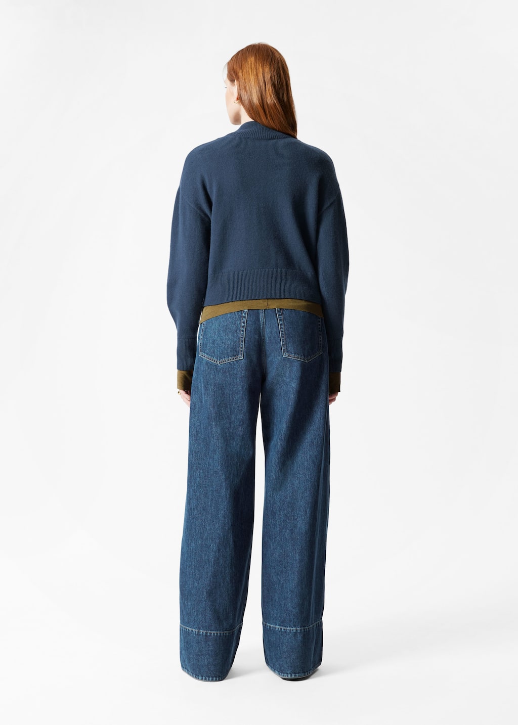 Pullover a lupetto - Blu scuro - Lookbook