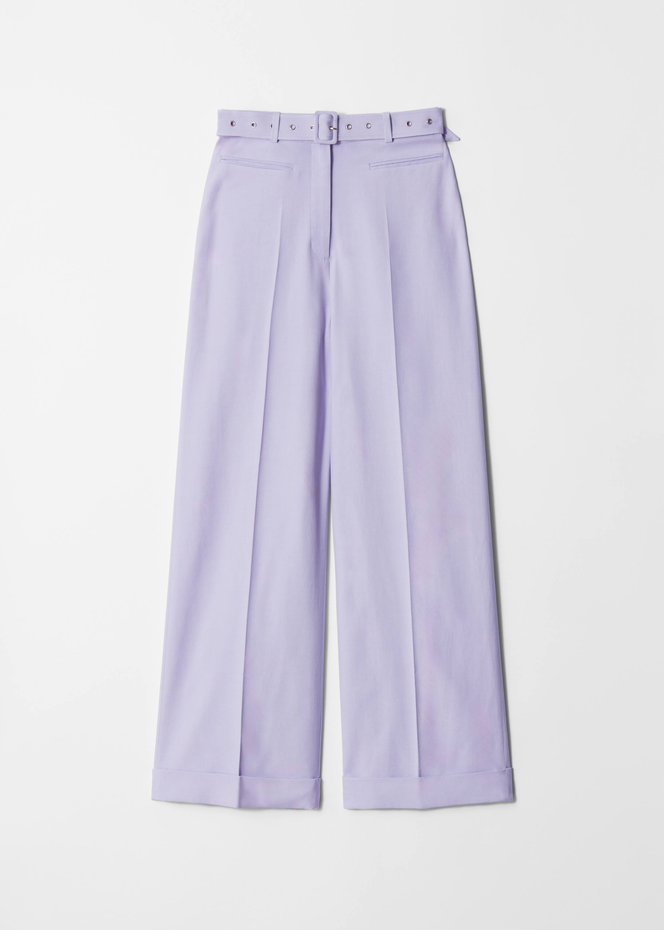 Ver imagem maior: Calças com vincos - Lilás - SENHORA | H&M PT 6