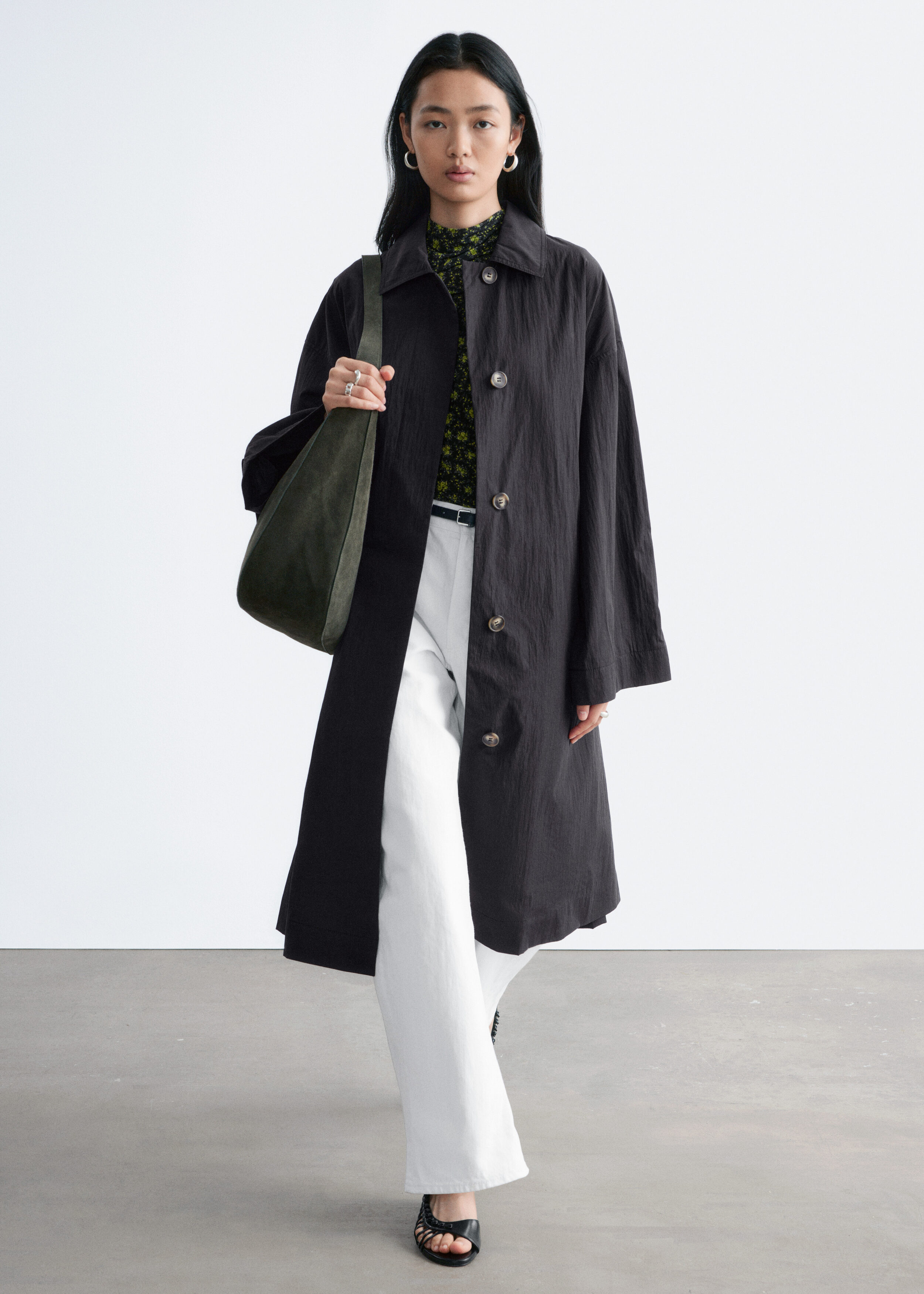 Belted Car Coat - Black - Jackets - & Other Stories US