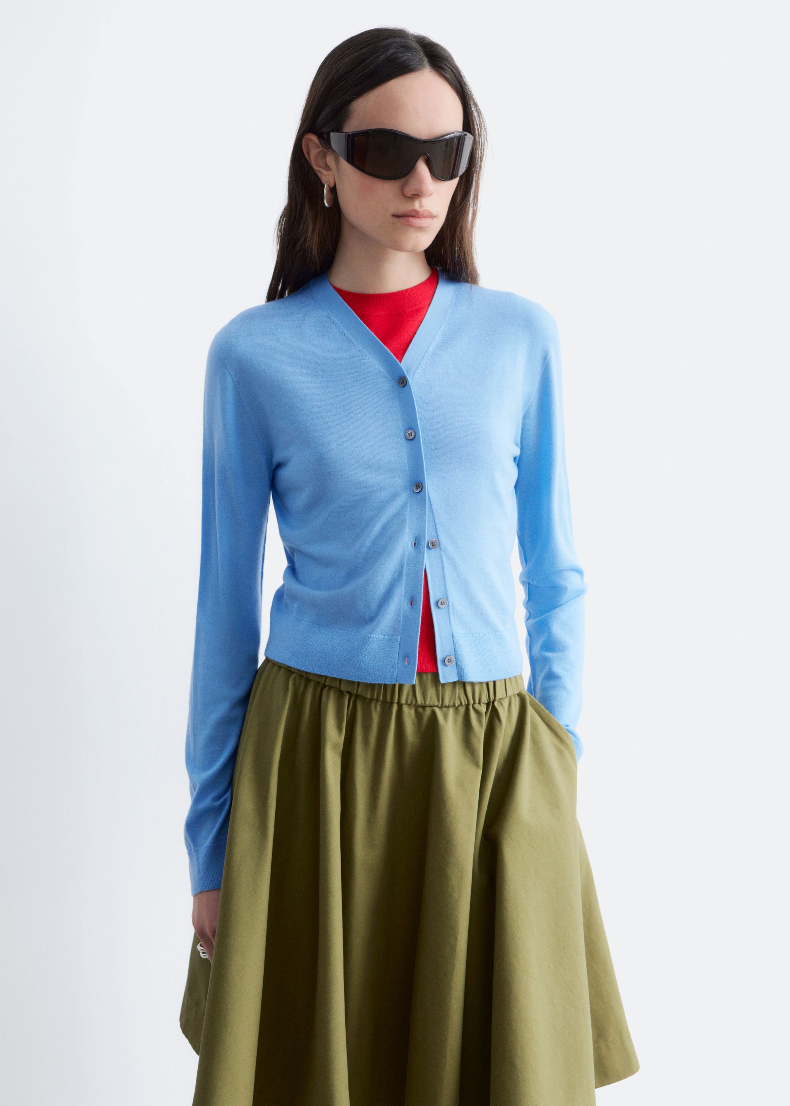 Image of Cropped Cashmere Cardigan