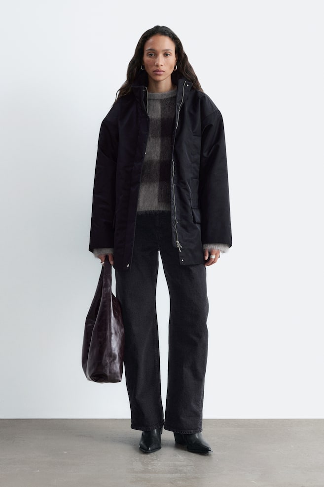 Veste rembourrée en nylon - Noir - 1