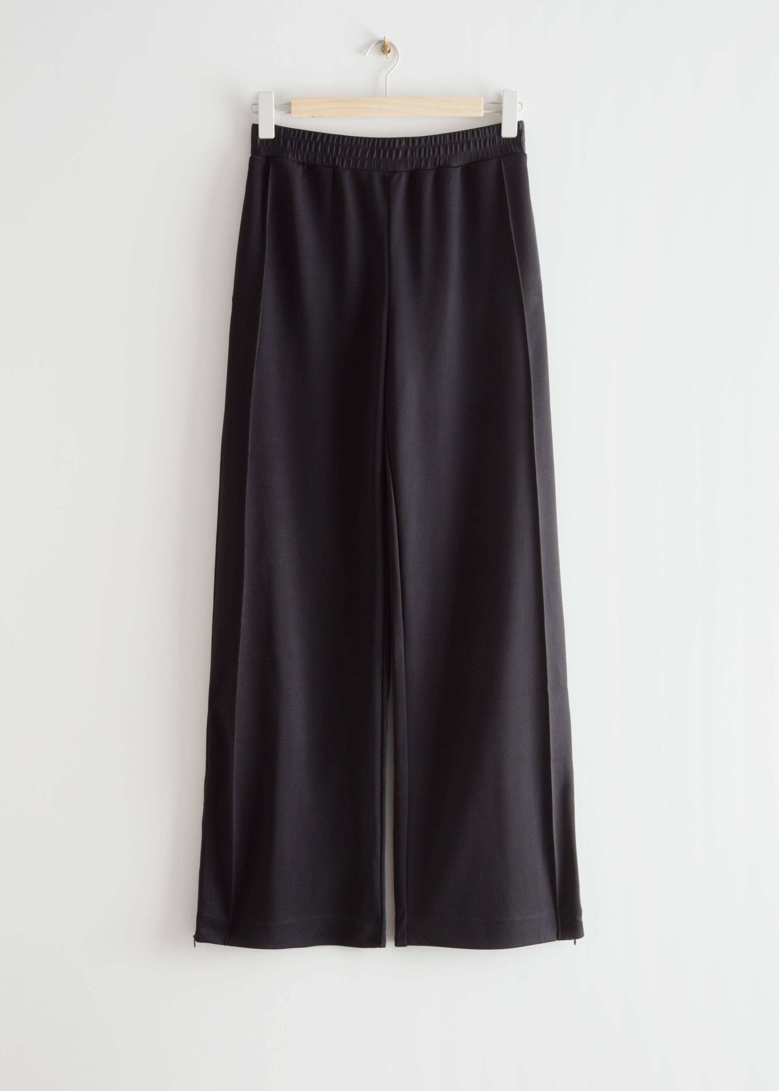 High Waist Track Pants - Black - Natura morta
