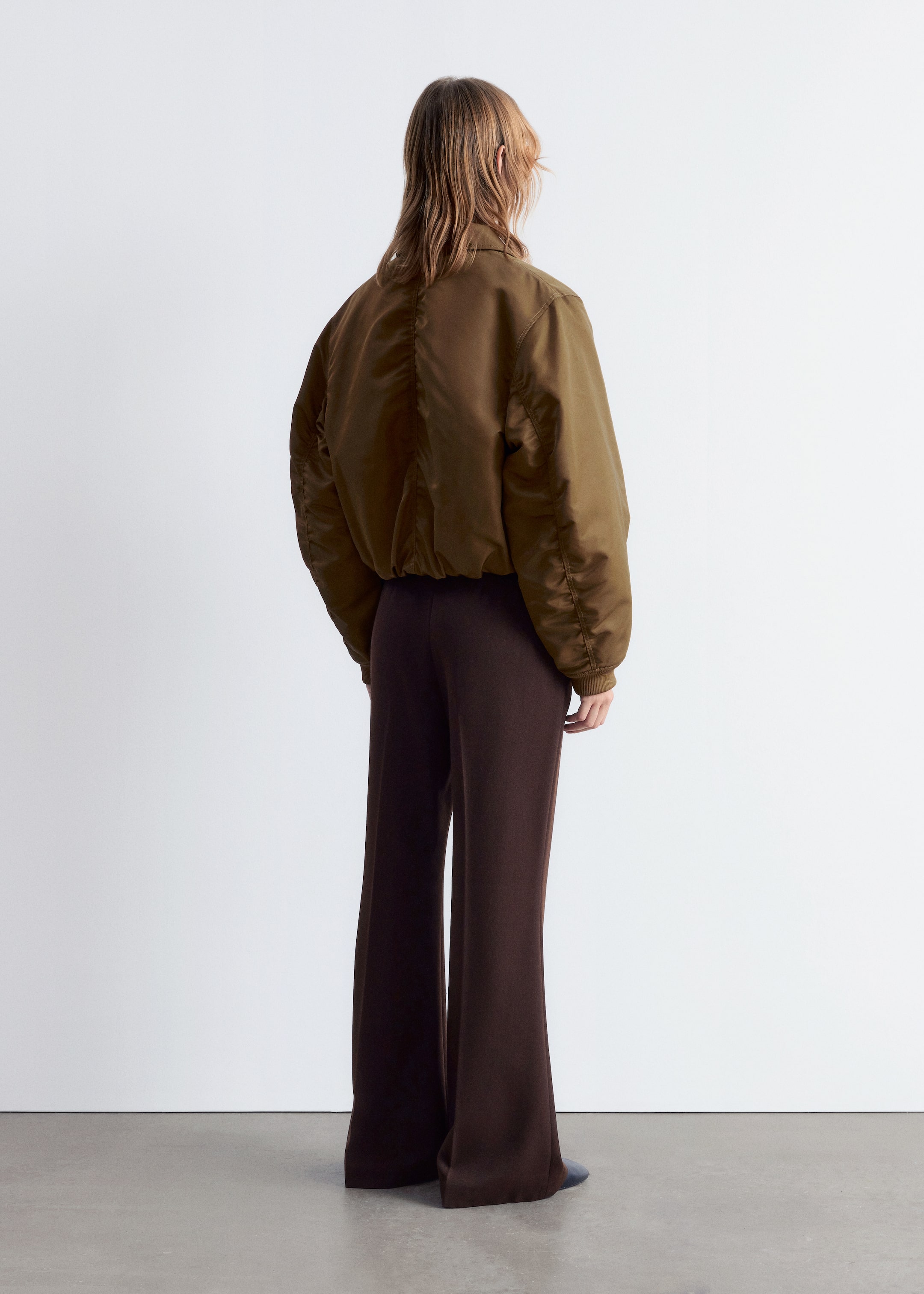 Agrandir l'image: Veste style bomber courte - Brun kaki - FEMME | H&M BE 6