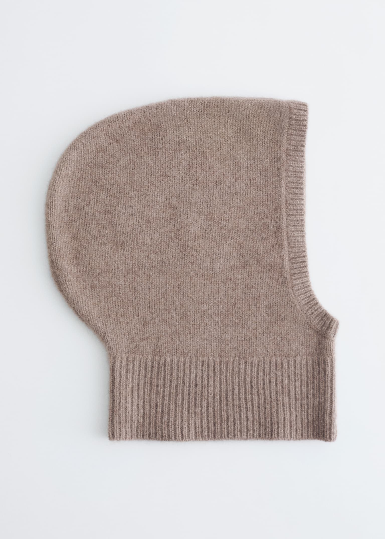 Fitted Cashmere Hood - Mole/Maro închis/Negru