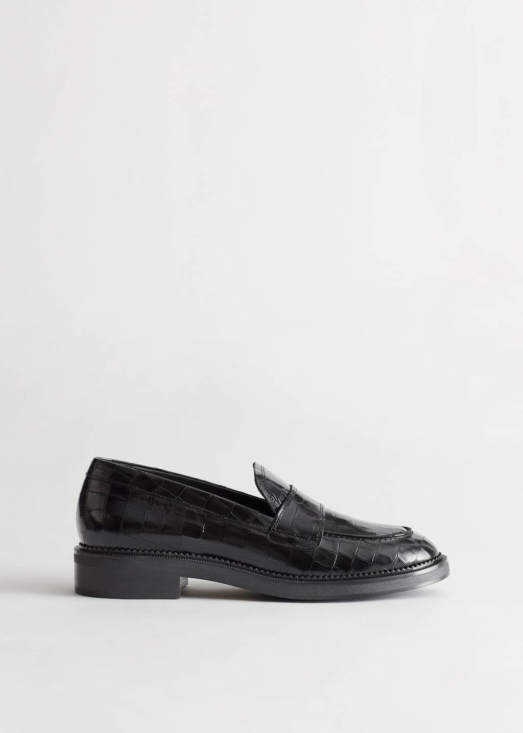Penny-Loafer aus Leder - Schwarz - Stillleben