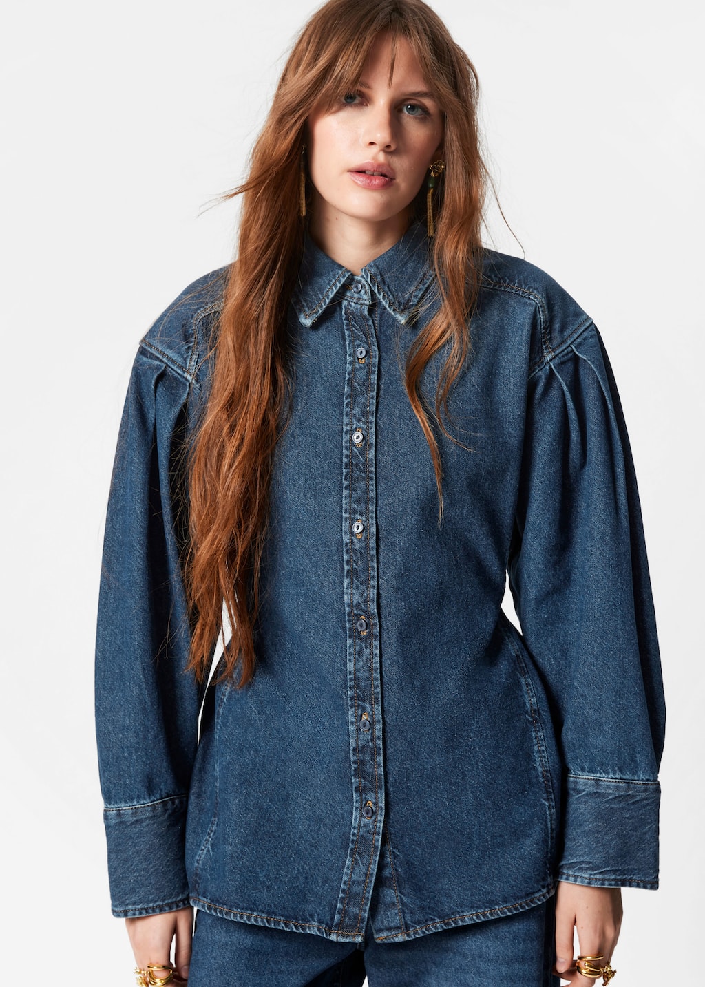 Image of Camisa vaquera de corte entallado