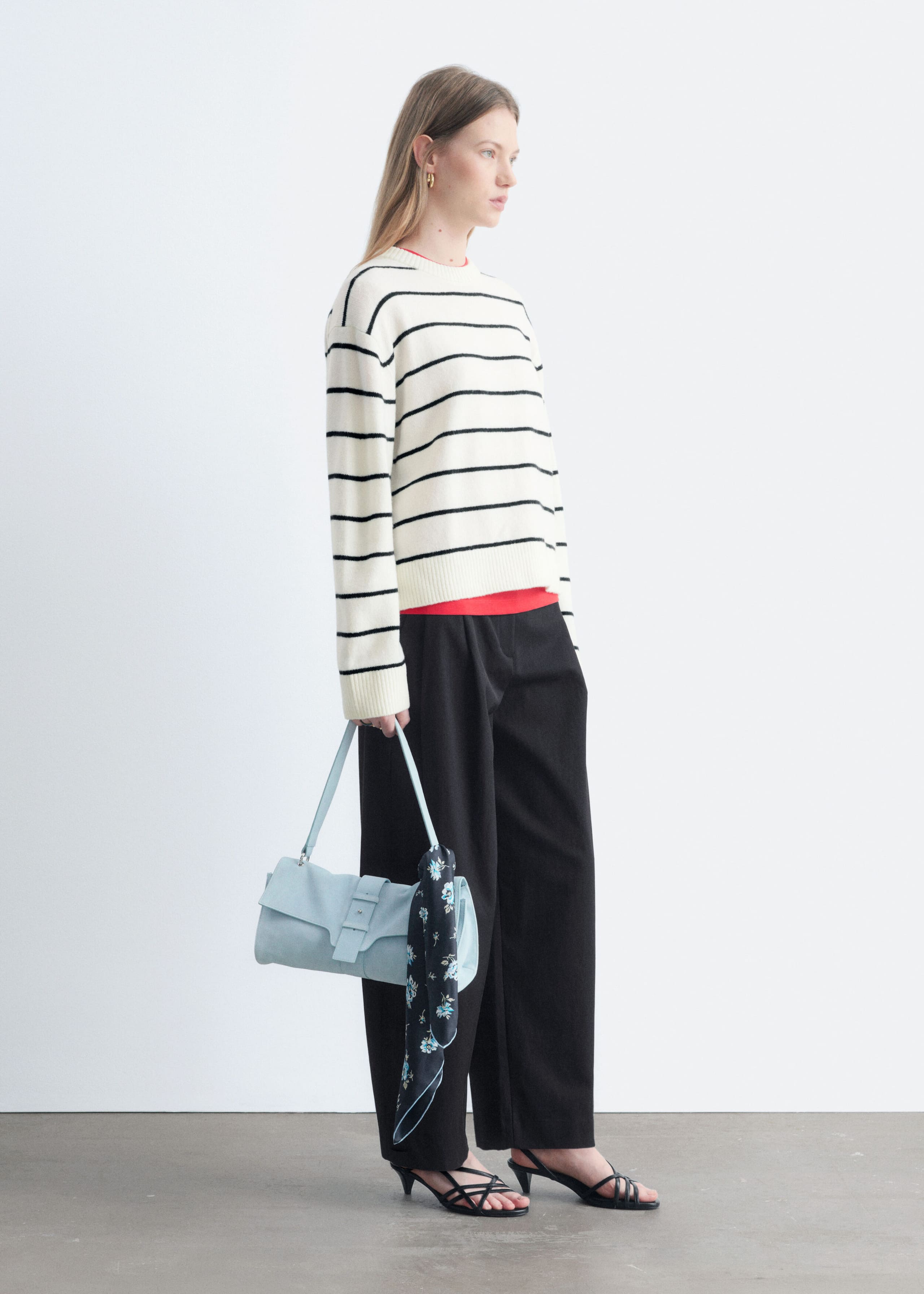 Boxy Knit Jumper - Dark Brown - Lookbook