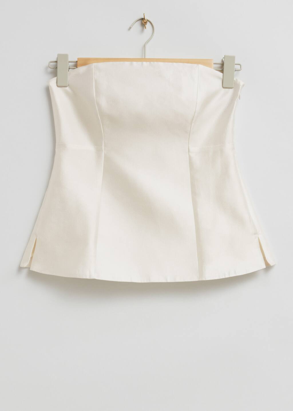 FittedMulberrySilkTubeTop - Ivory - Bodegón