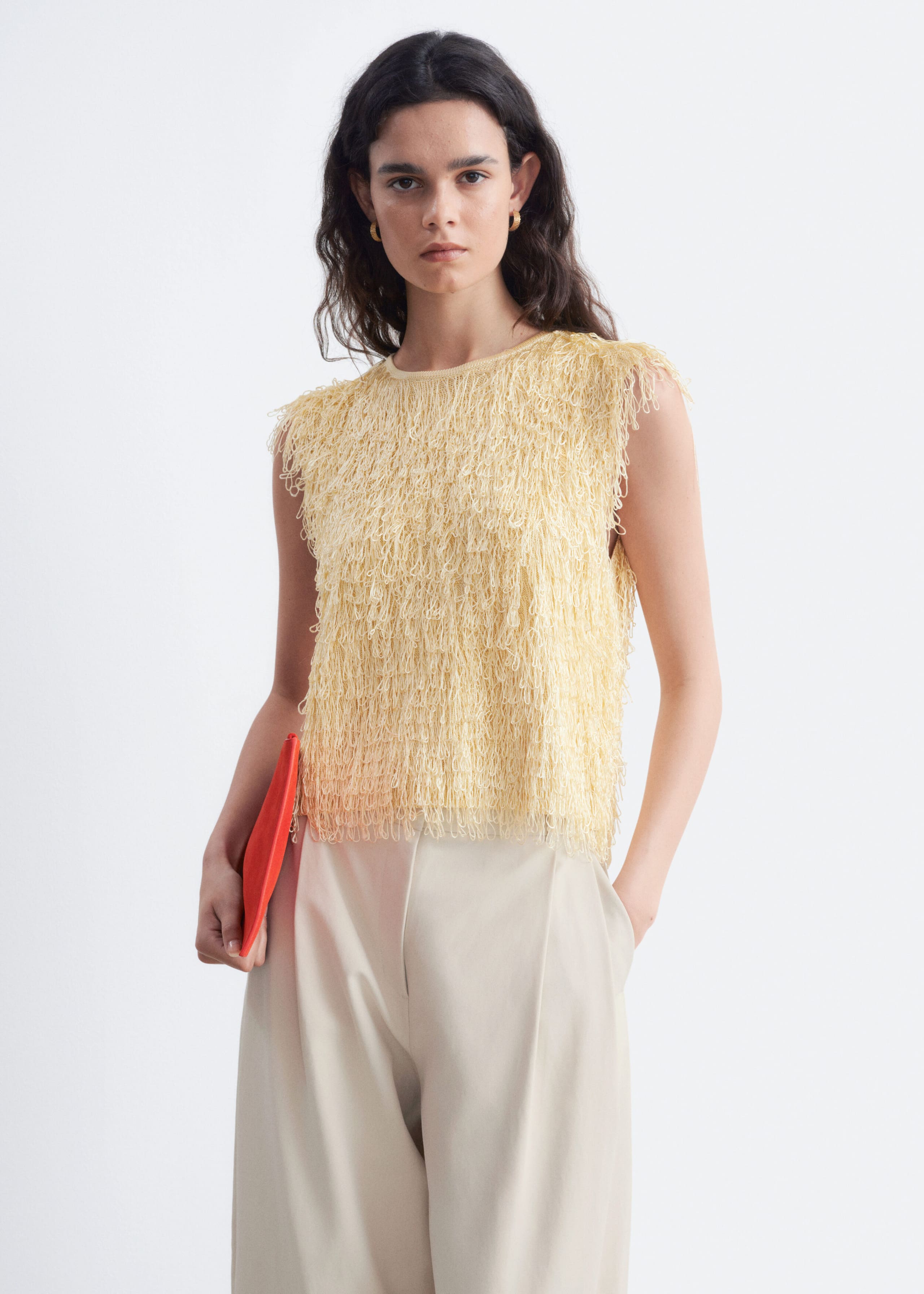 Fringed Top - Cream - Still Life