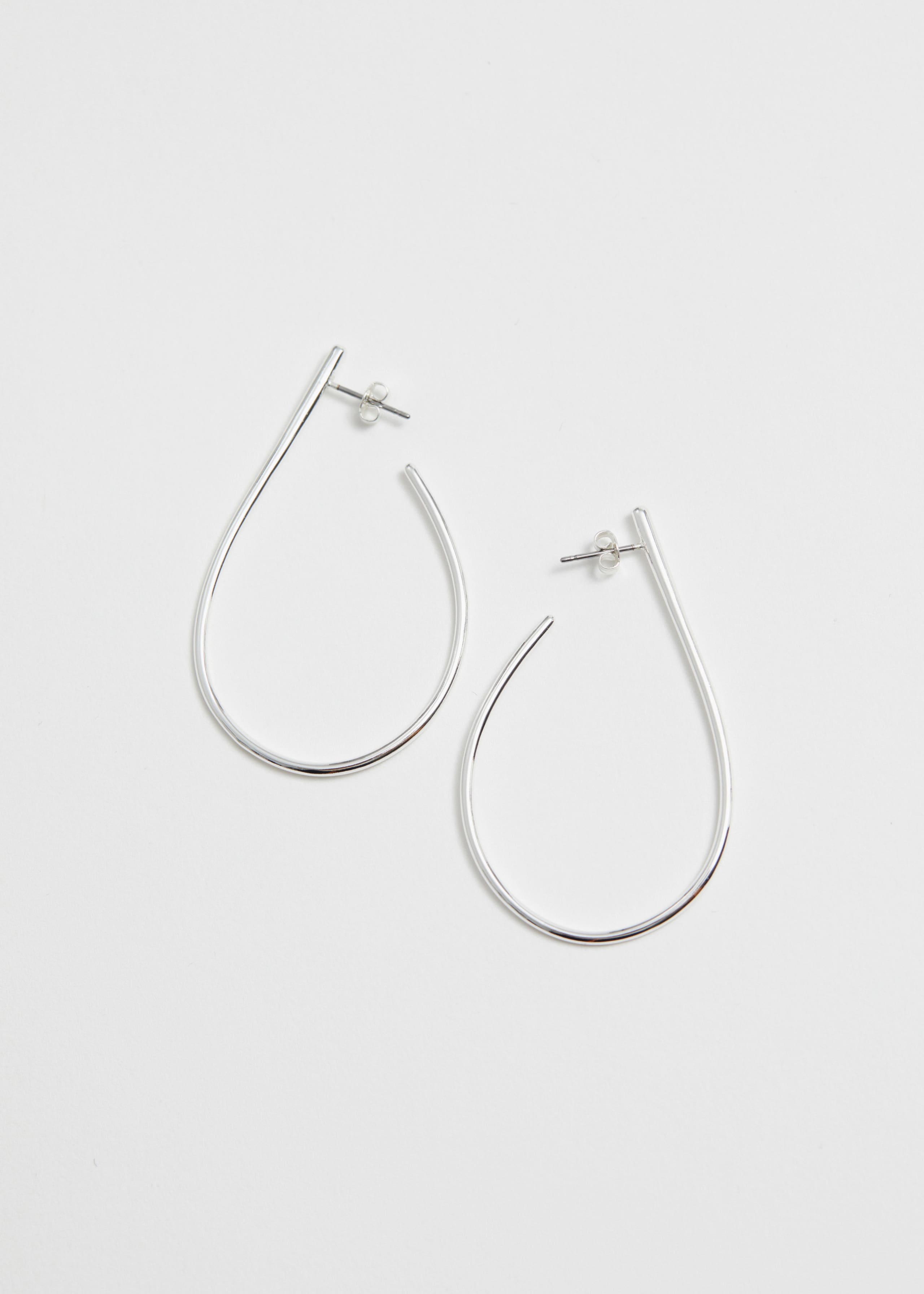 Open Slim Hoops - Silver - Still Life