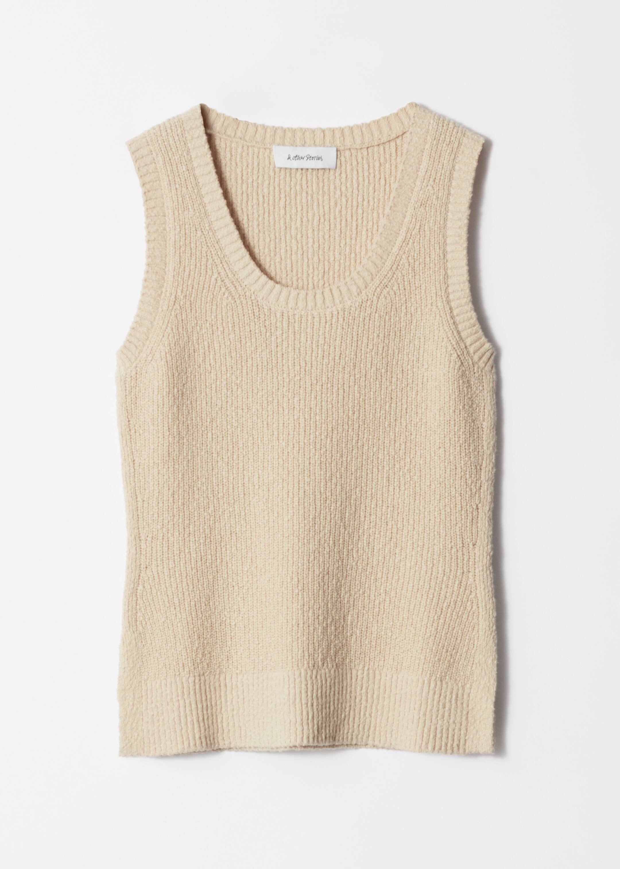 View larger image: Knitted Tank Top - Beige - Ladies | H&M GB 5