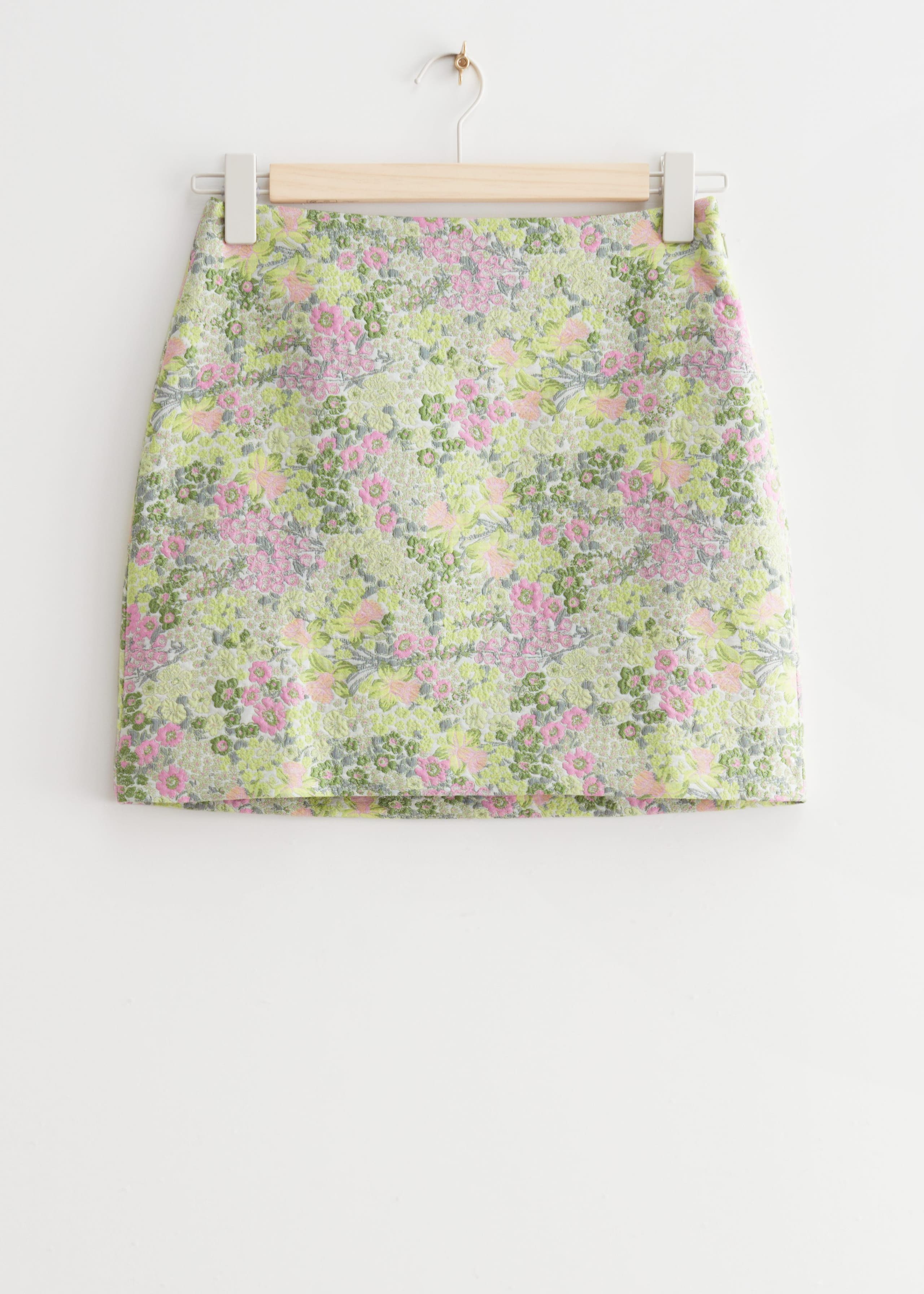 Minigonna in tessuto lavorato - Orange Tweed - Natura morta