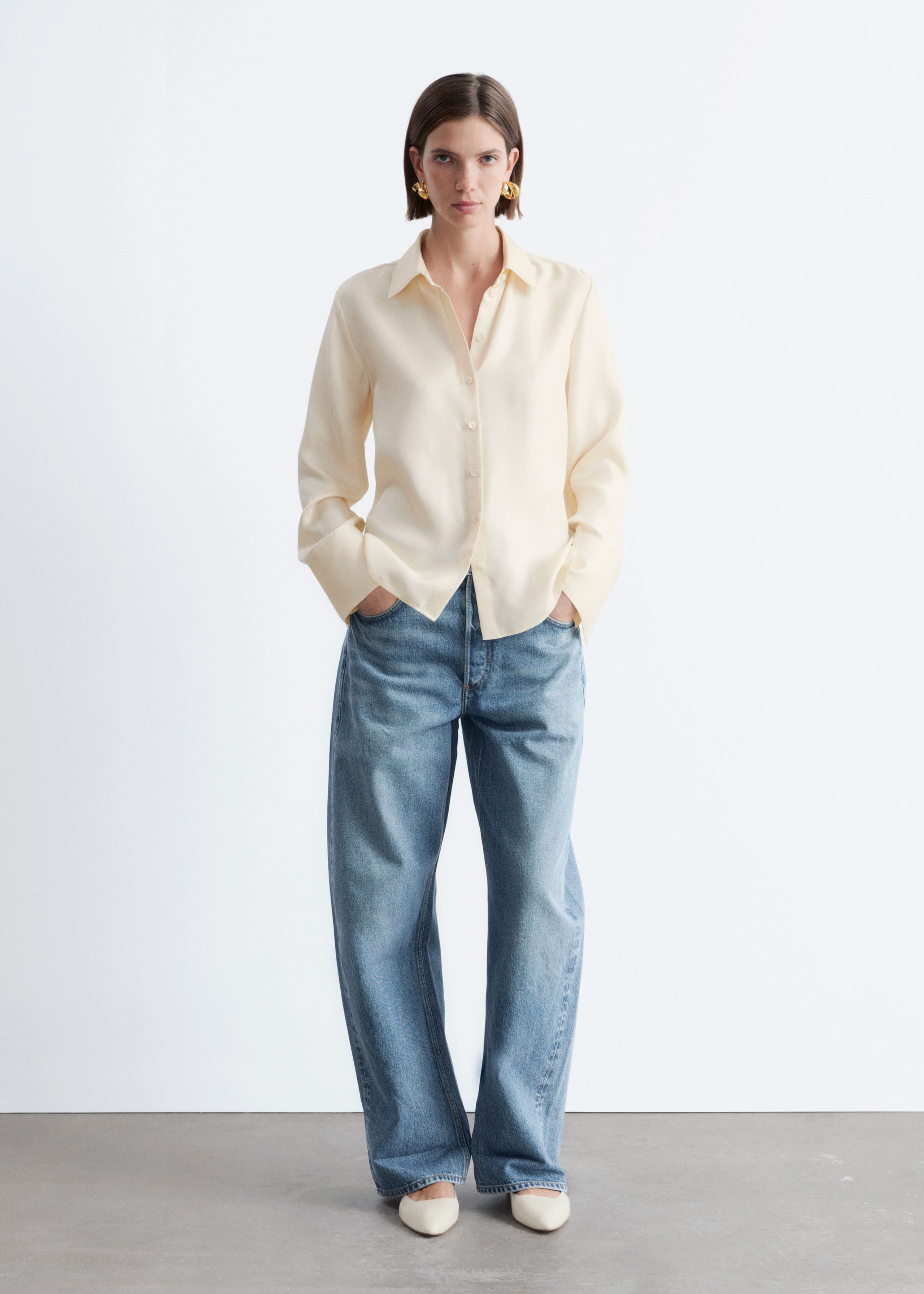 Image of Relaxed Silk Shirt