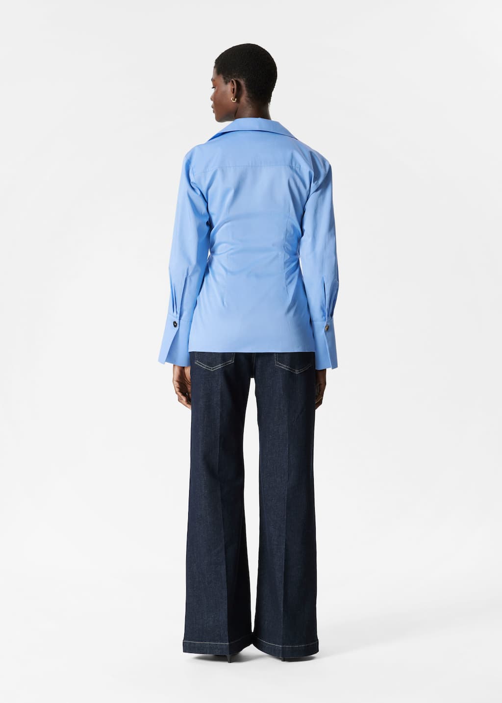 Wrap-Tie Shirt - White - Lookbook