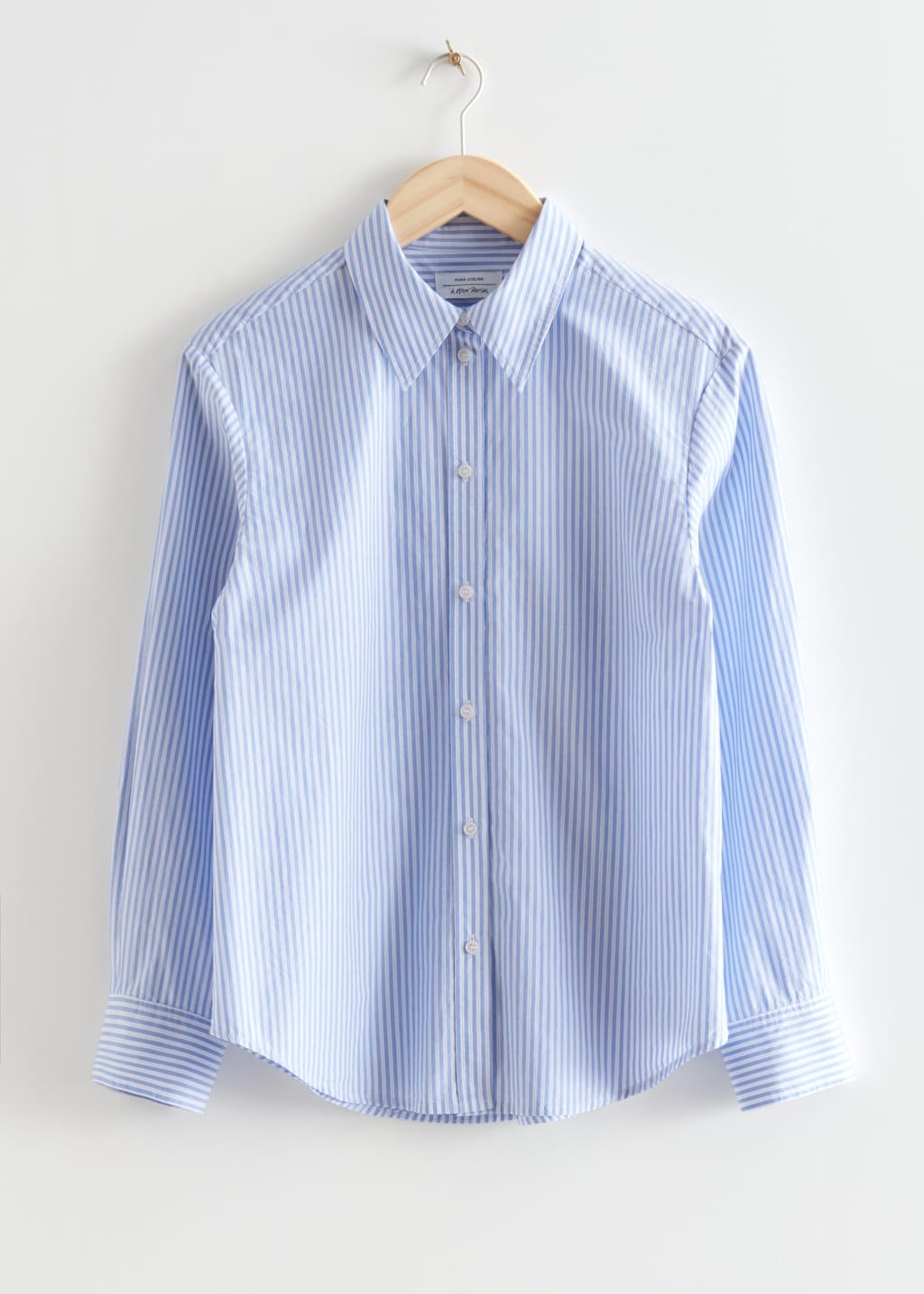 Classic Cotton Shirt - Blue/White Stripes - Natura morta