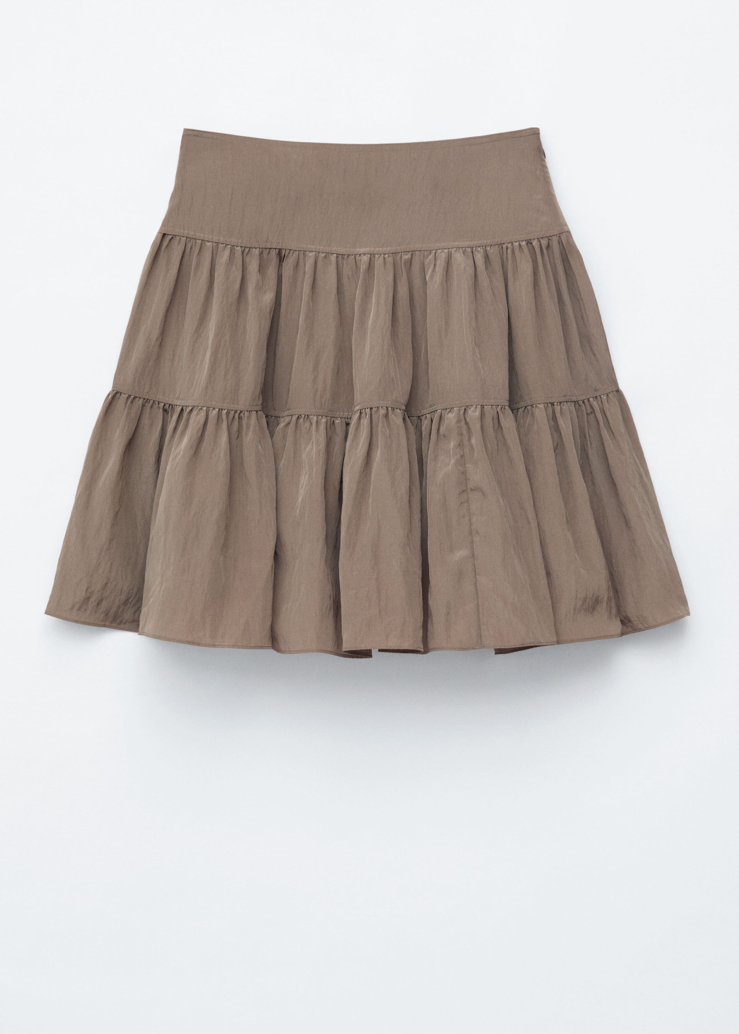 Image of Tiered Knee-Length Skirt