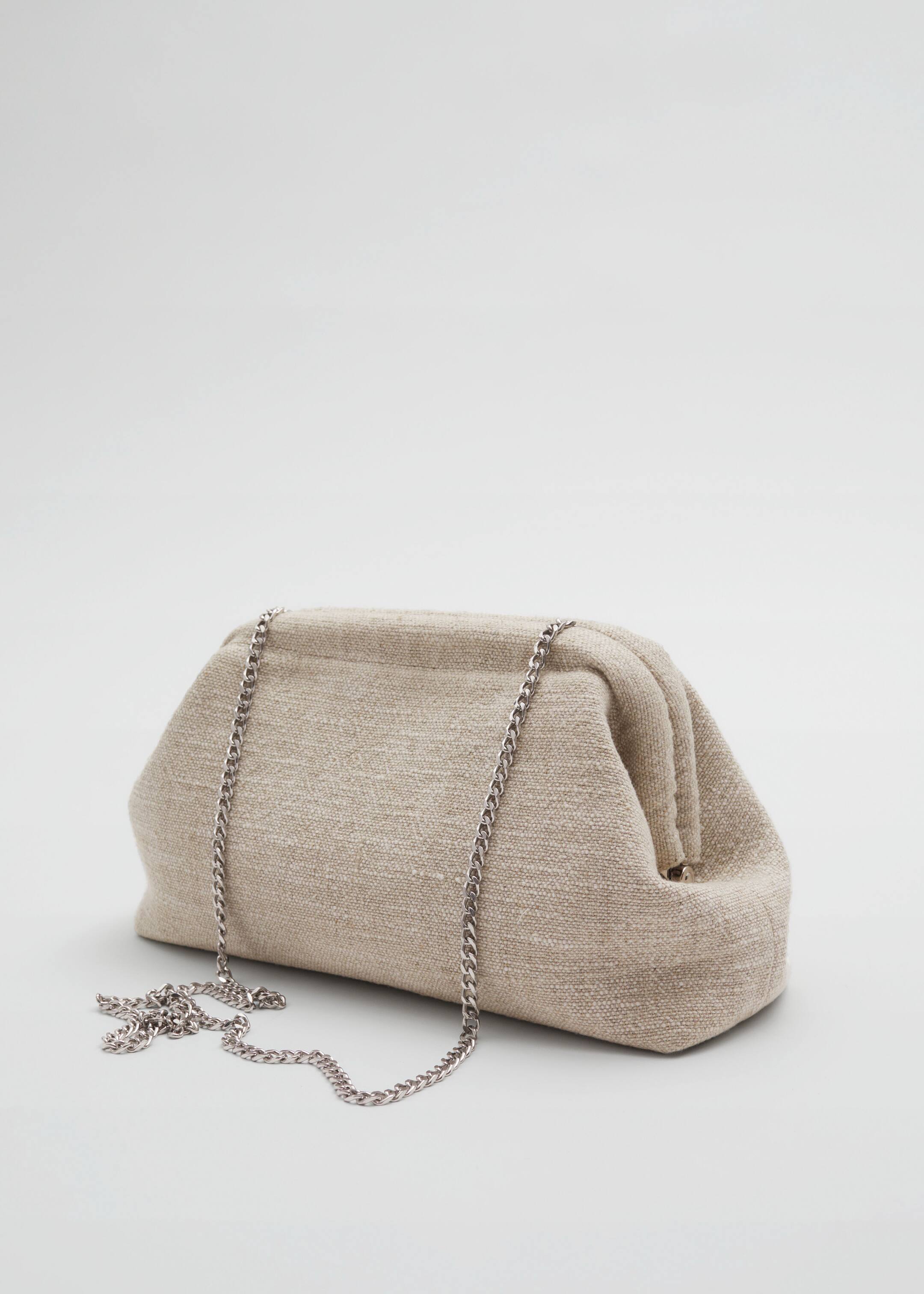 Visa större bild: Clutchväska i linne - Beige - DAM | H&M SE 3