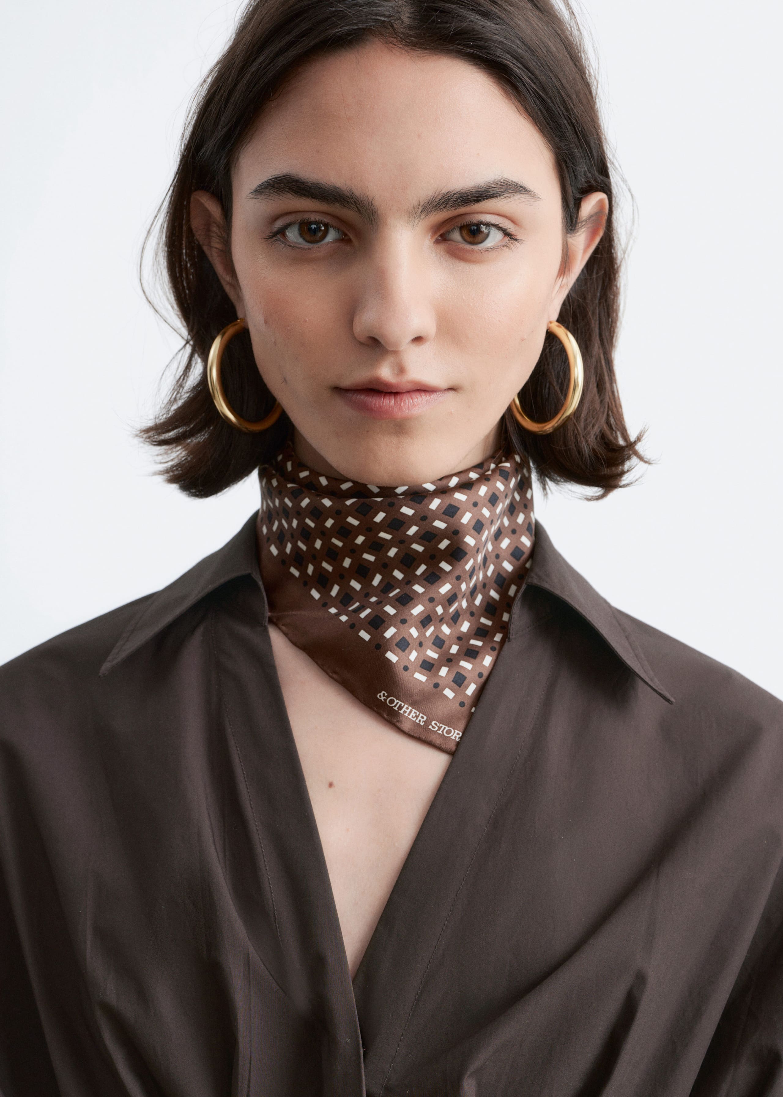 Fitted-Waist Cotton Shirt - White - Lookbook