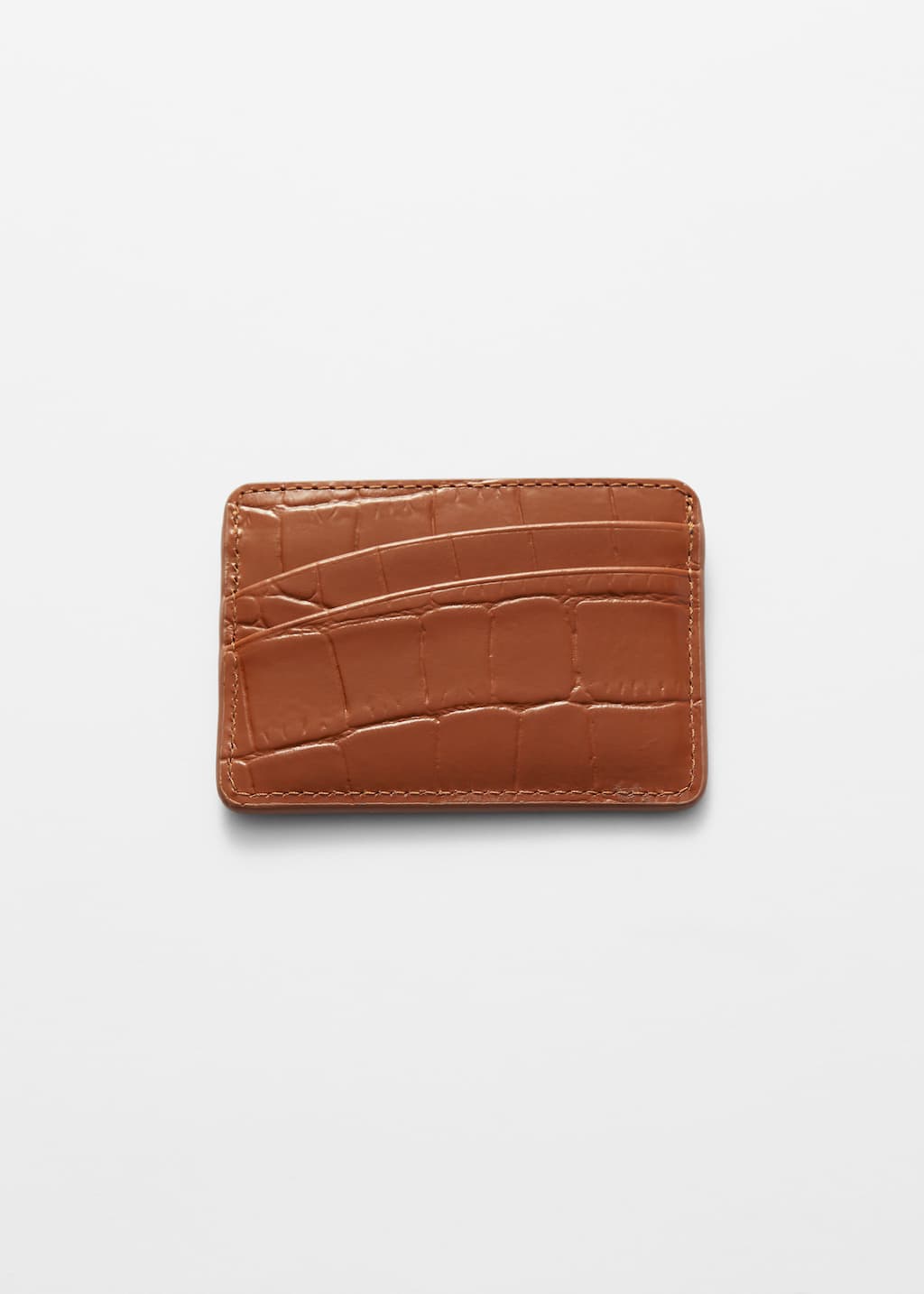 Image of Rounded Pockets Leather Card-Holder