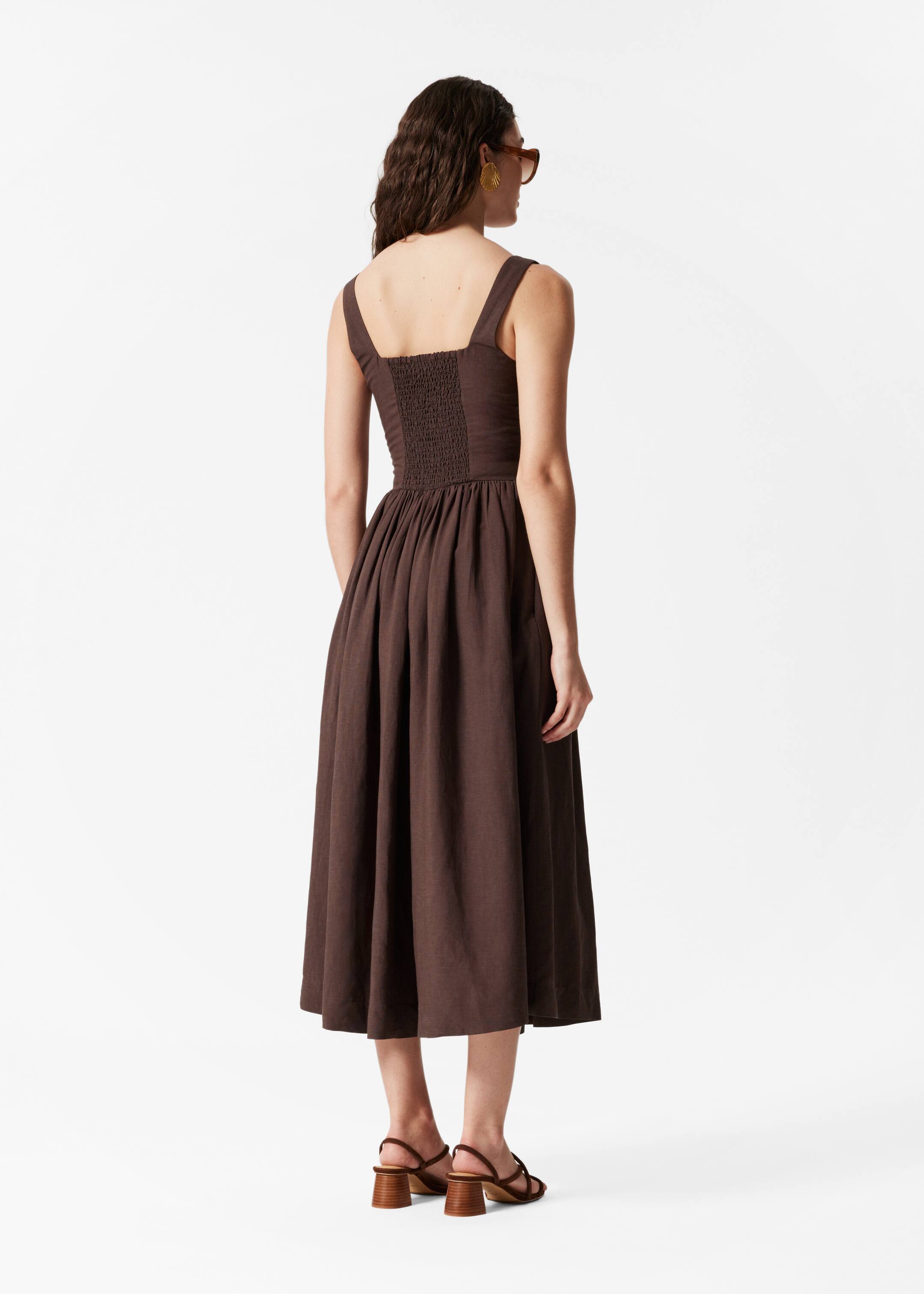 Größeres Bild ansehen: Ausgestelltes Midikleid - Dunkelbraun - Ladies | H&M DE 5