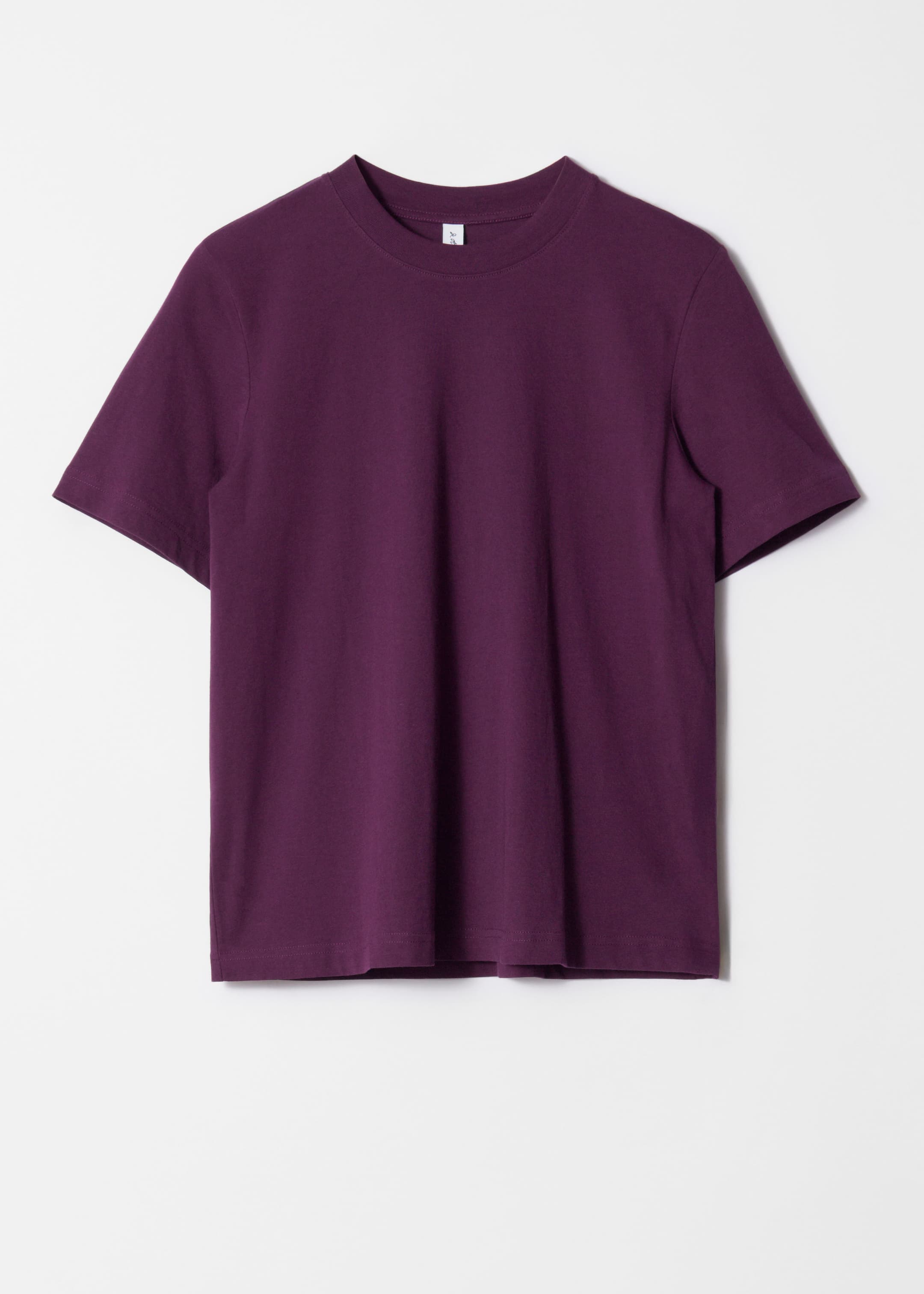 Ver imagen más grande: Camiseta de cuello redondo - Morado - MUJER | H&M ES 1